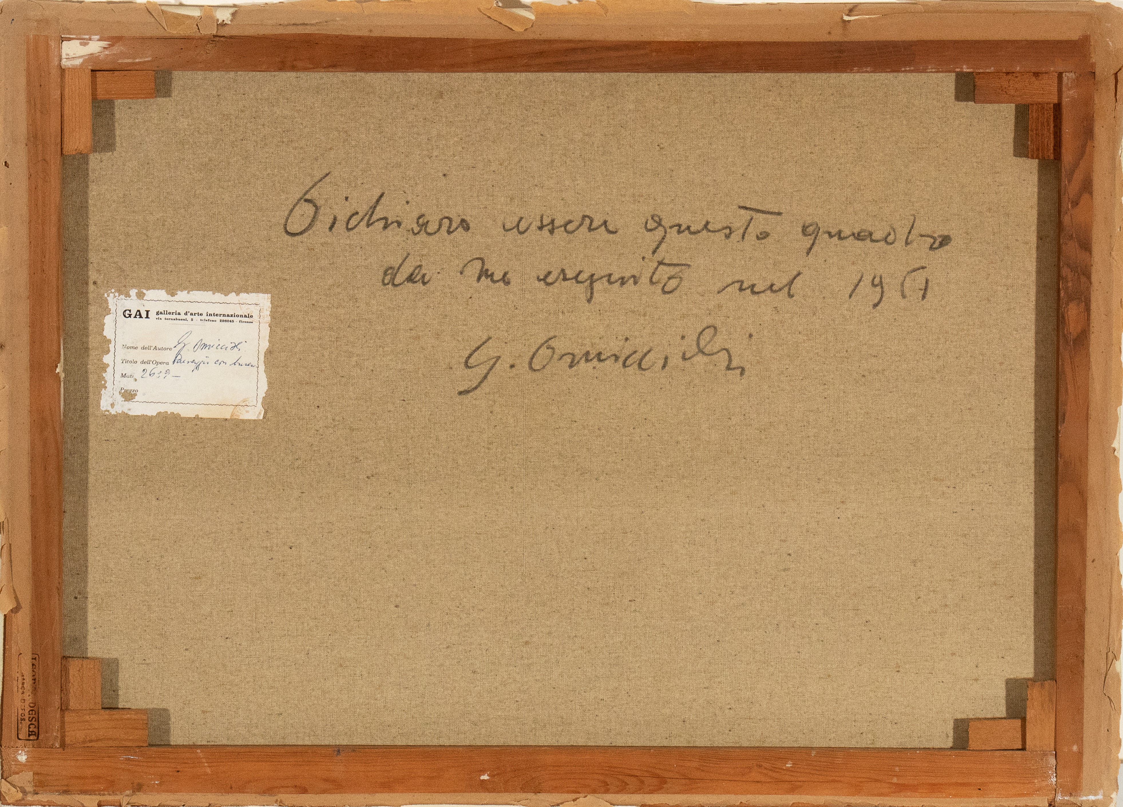Giovanni Omiccioli - Paesaggio con Barca