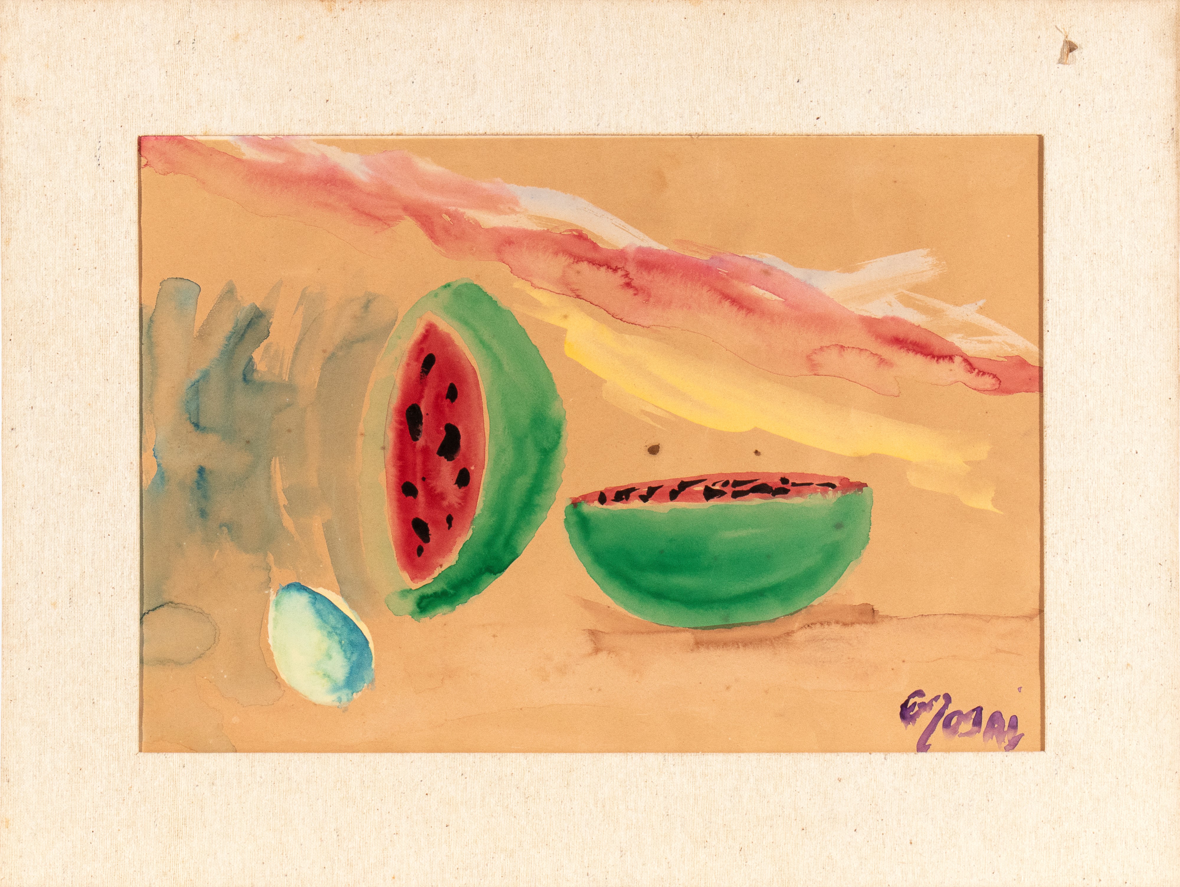 Ottone Rosai - Natura Morta (frutta)