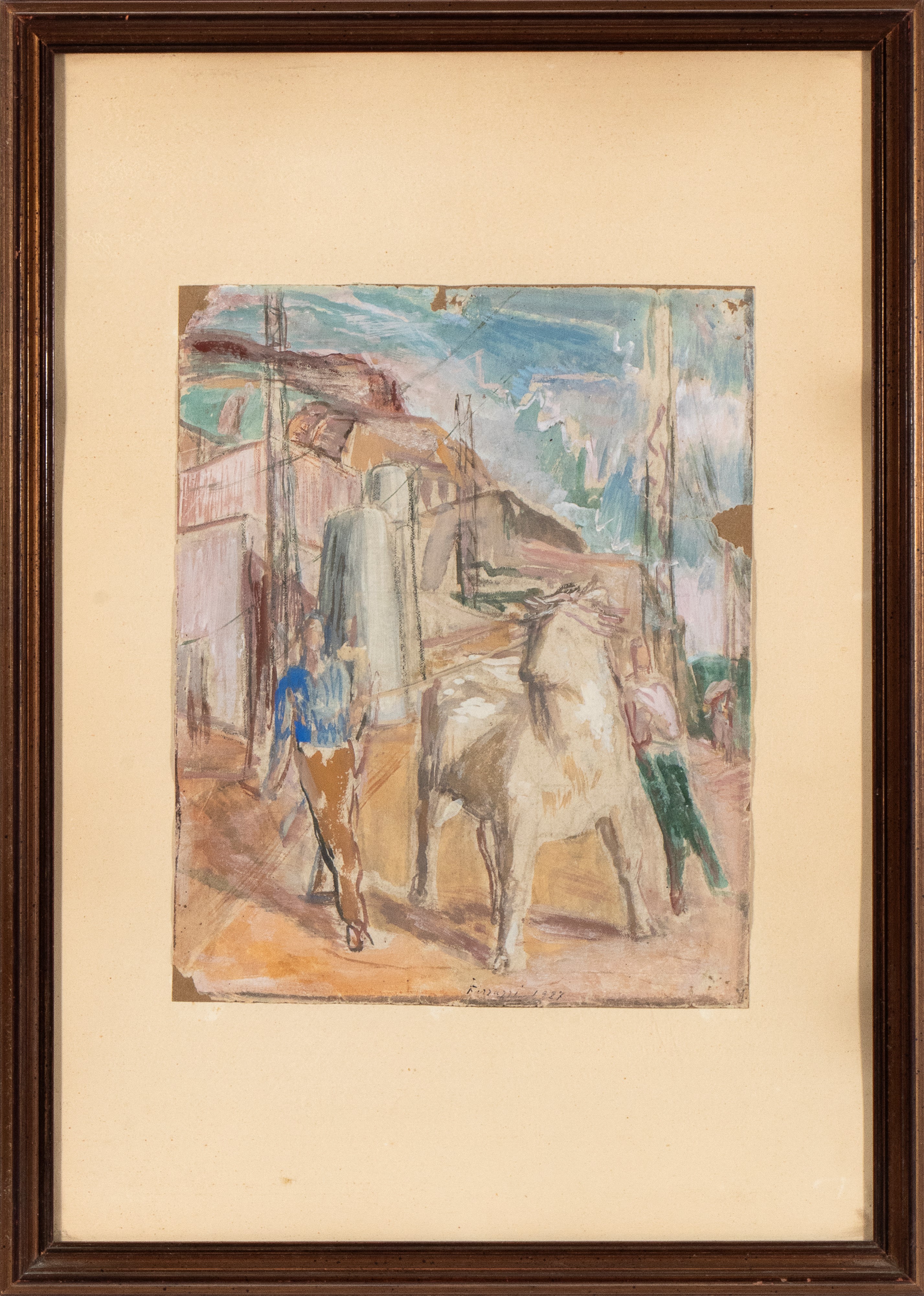 Bozzetto per l'opera Toro Legato