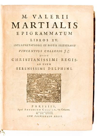 [classici Latini] Martialis, Marcus Valerius : Epigrammatum Libros 15... Ad Usum Serenissimi Delp...