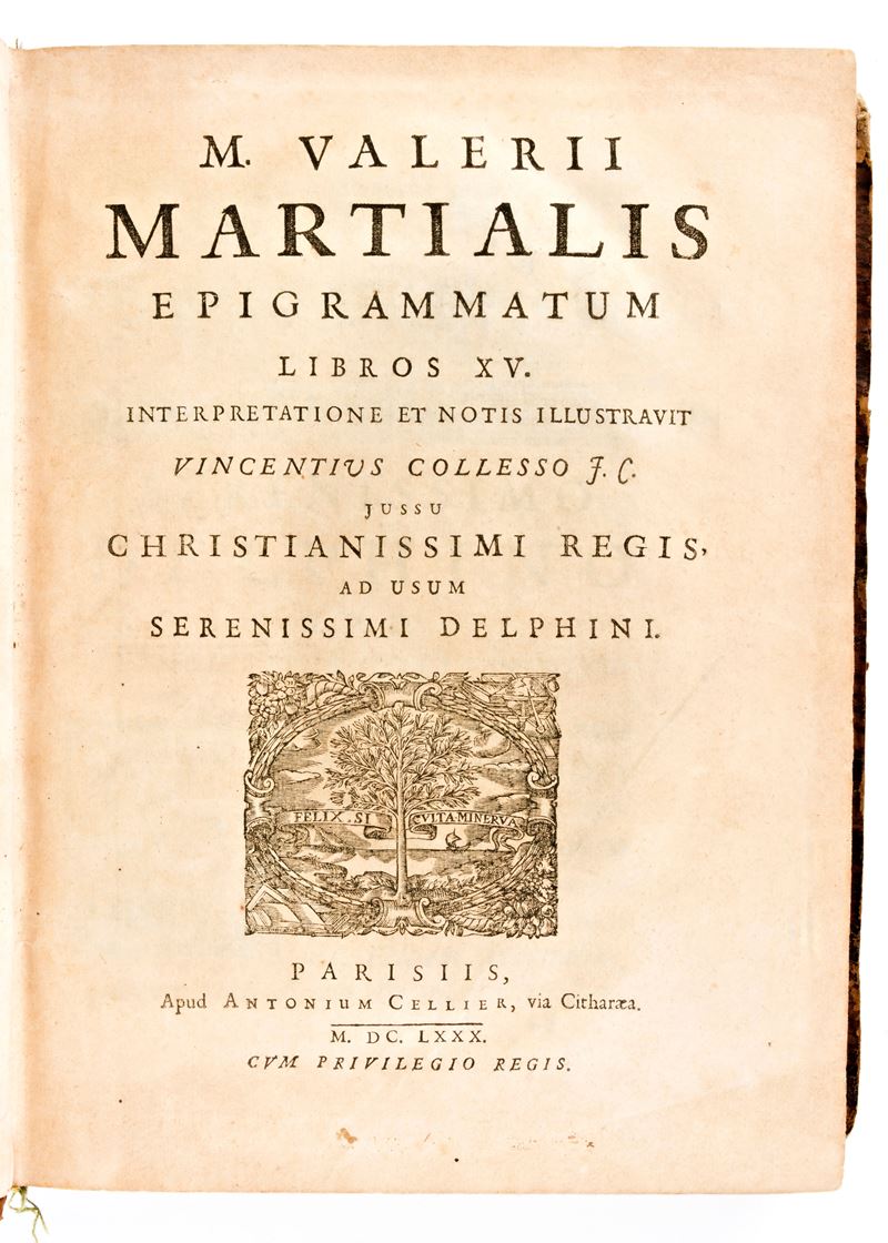 [classici Latini] Martialis, Marcus Valerius : Epigrammatum Libros 15... Ad Usum Serenissimi Delp...