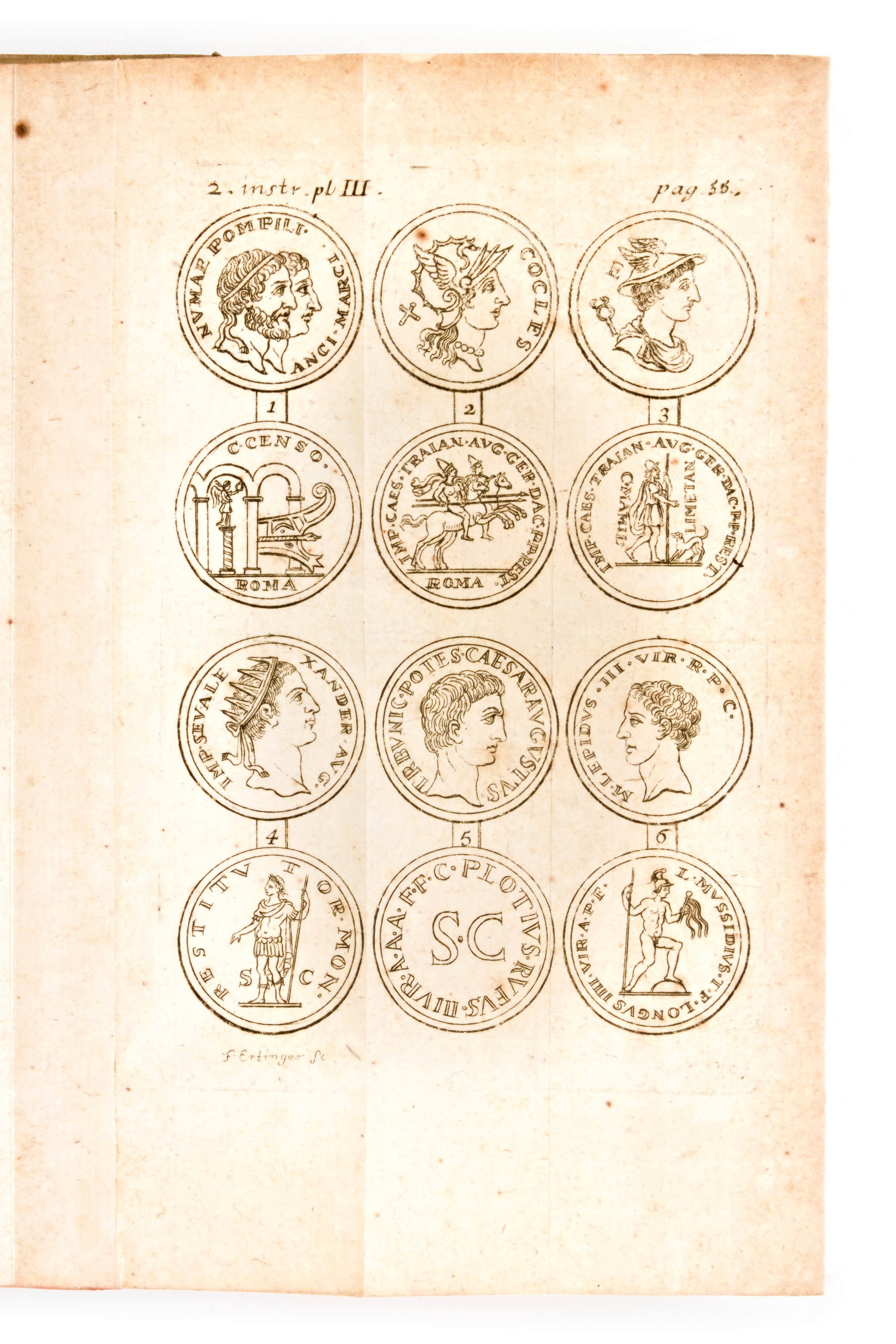 [Numismatica/Roma] Jobert, Louis: La science des medailles. 2 volumi. A Paris, chez De Bure 1739