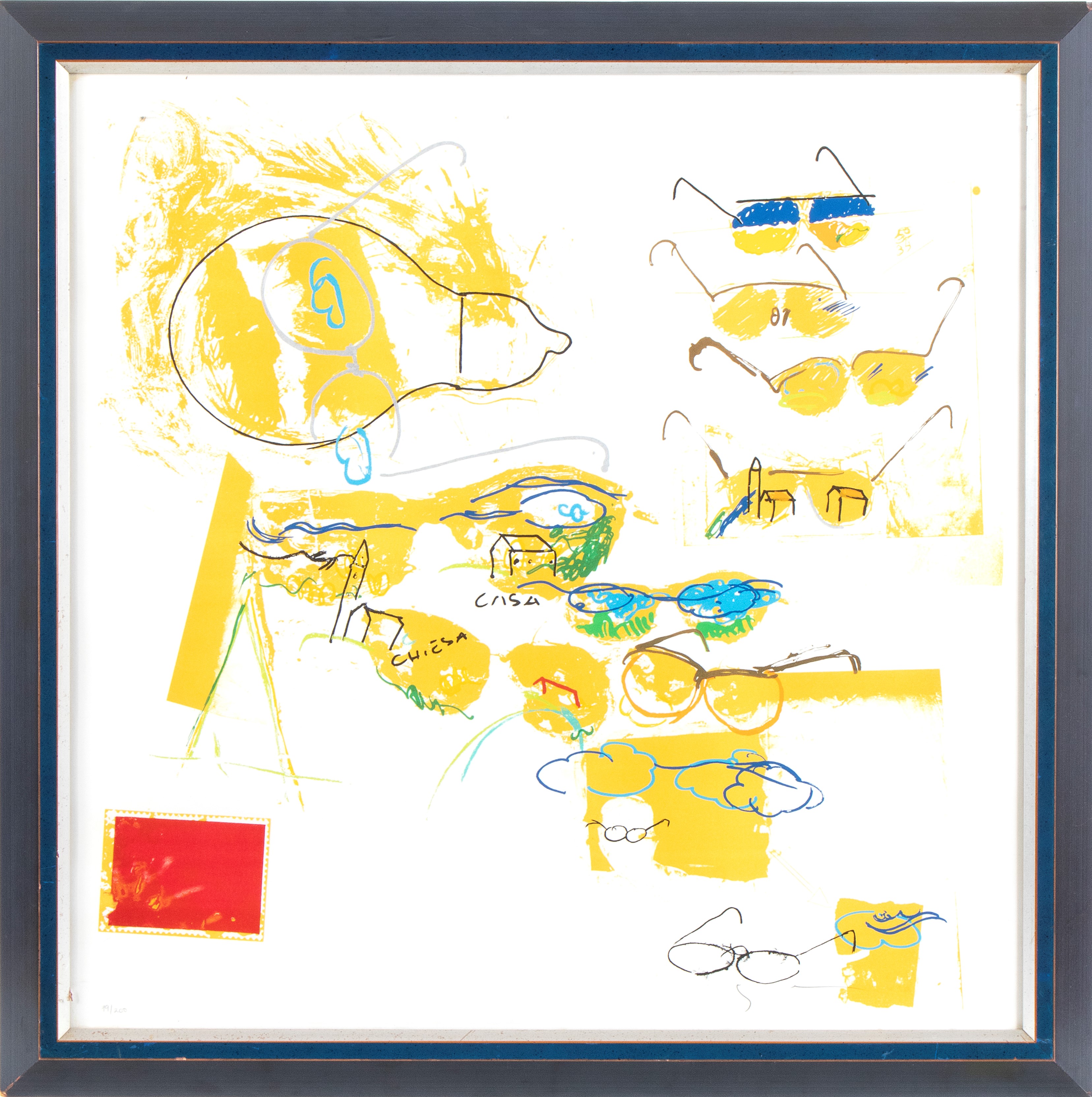 Mario Schifano - Lotto Composto da Quattro Litografie