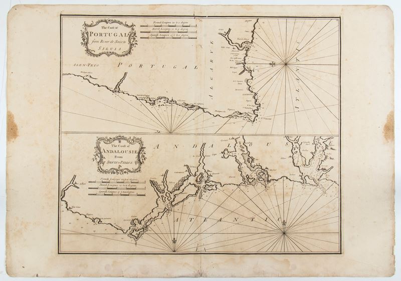 The Coast of Portugal from River de Sinistra to Siluis | The Coast of Andalouisie from Siluis to ...