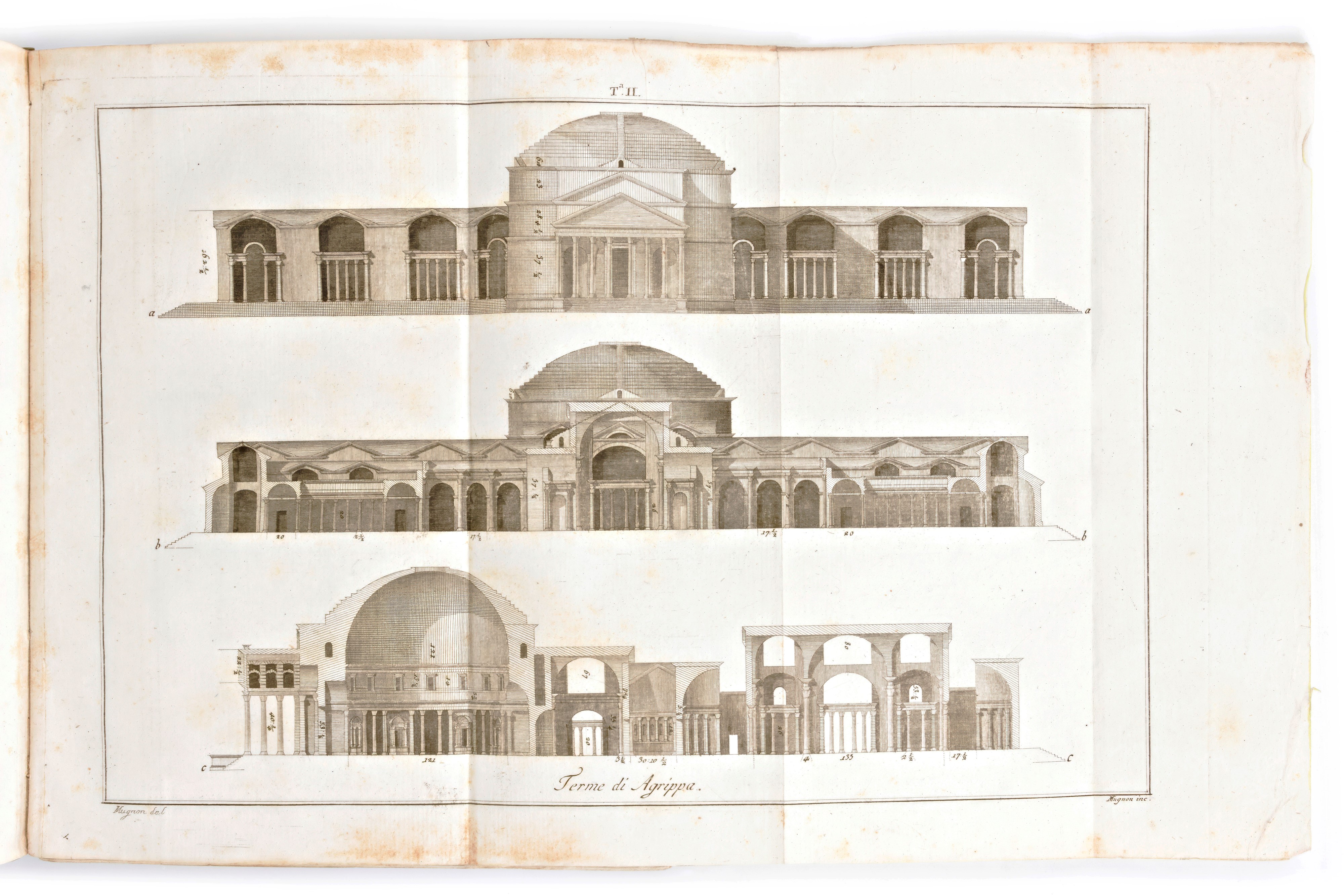 [architettura/roma] Scamozzi, Ottavio Bertotti : le Terme dei Romani Disegnate da Andrea Palladio...