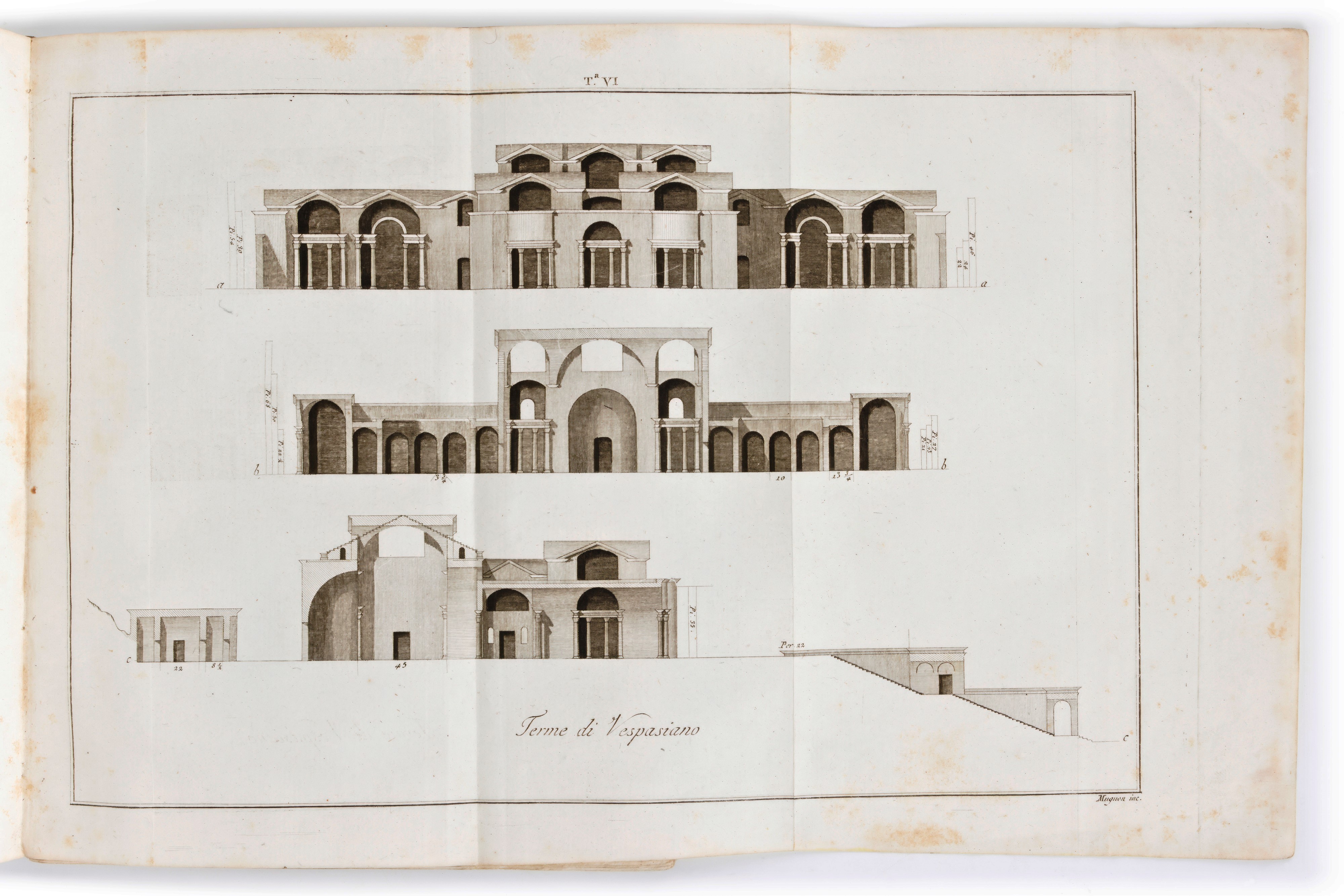 [architettura/roma] Scamozzi, Ottavio Bertotti : le Terme dei Romani Disegnate da Andrea Palladio...