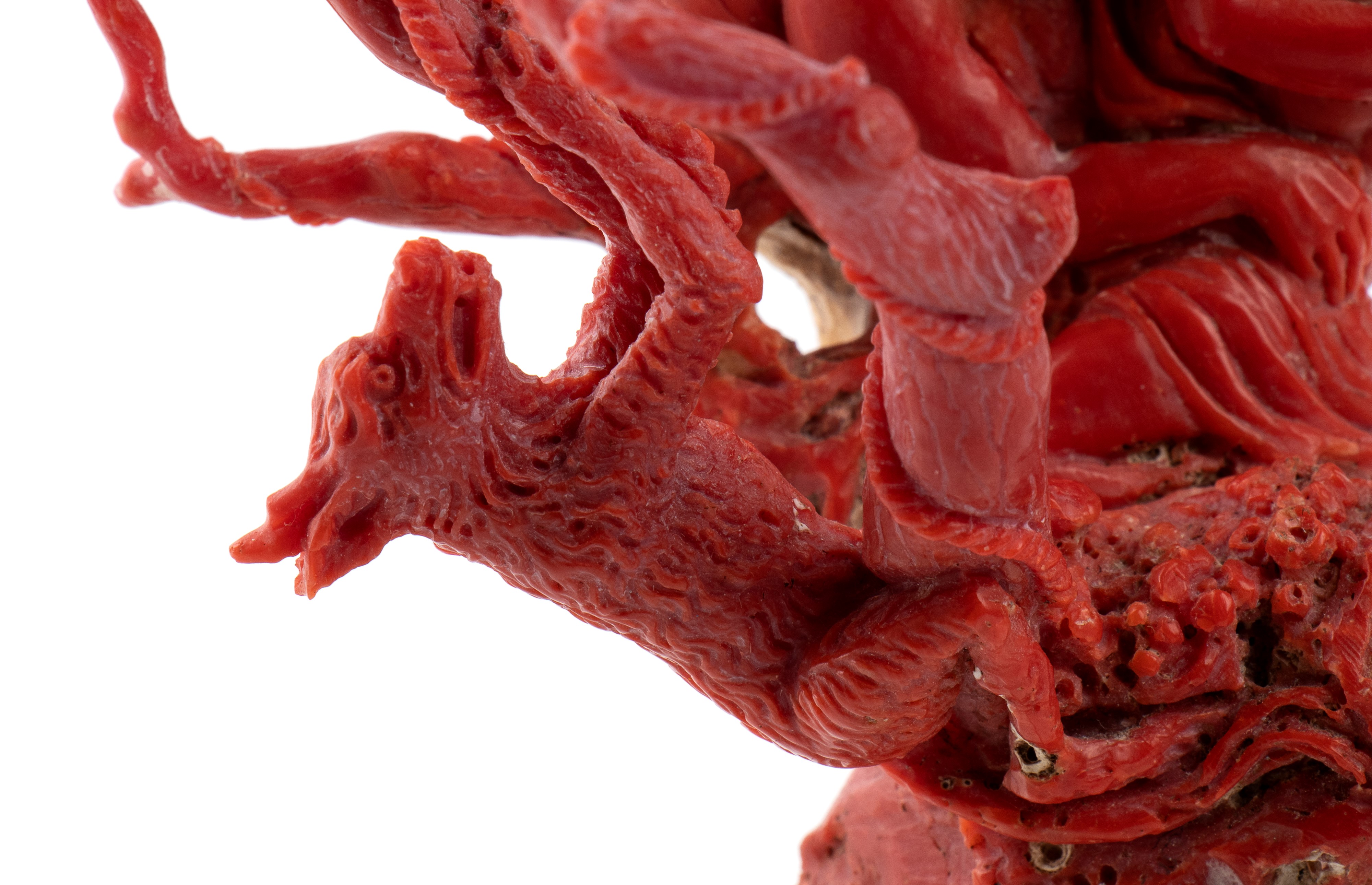 Scultura in corallo raffigurante il ratto di Proserpina