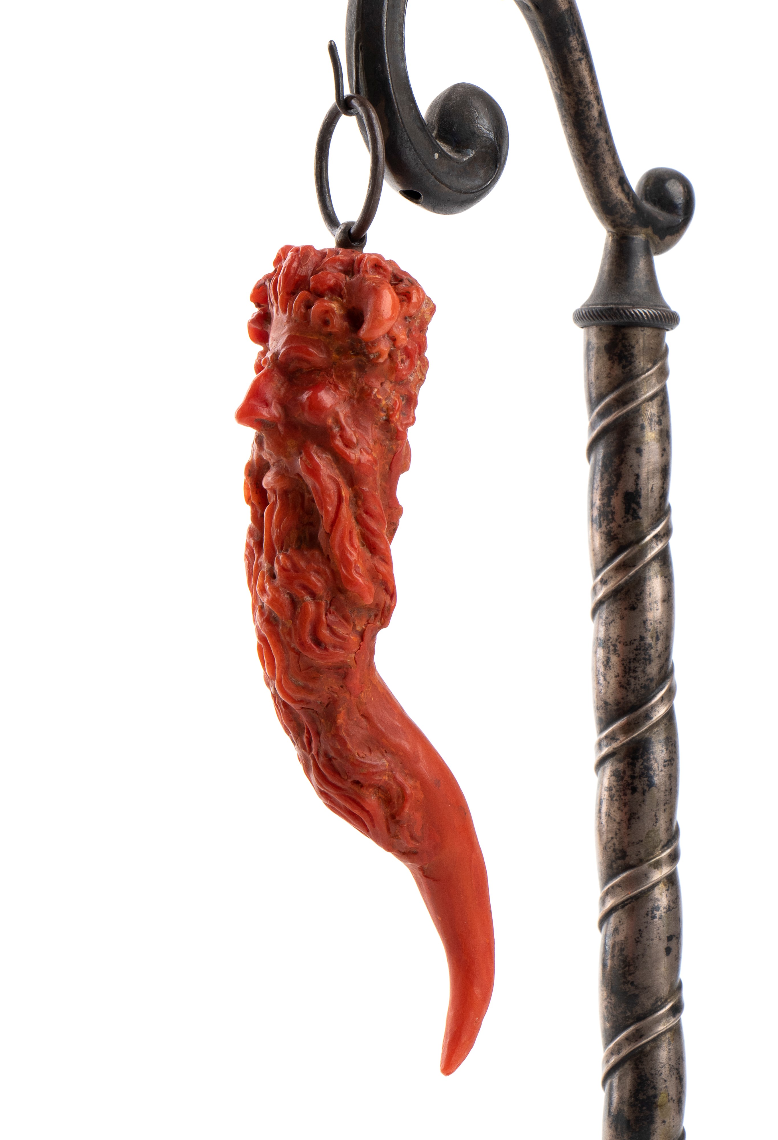 Corno da carrozza in corallo