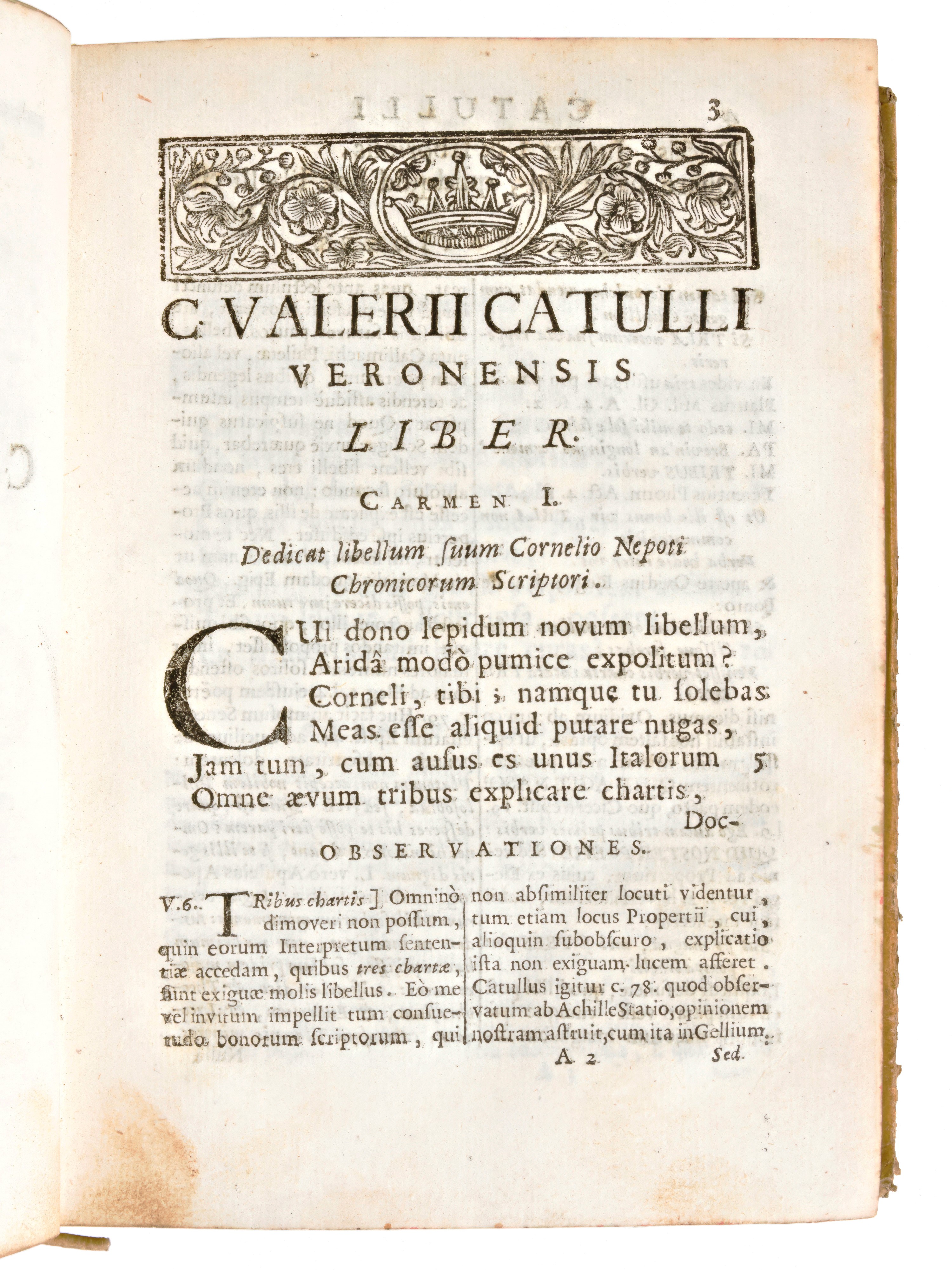 [classici Latini] Volpi, Giovanni Antonio : C. Valerius Catullus, Albius Tibullus E.r. Sex. Aurel...