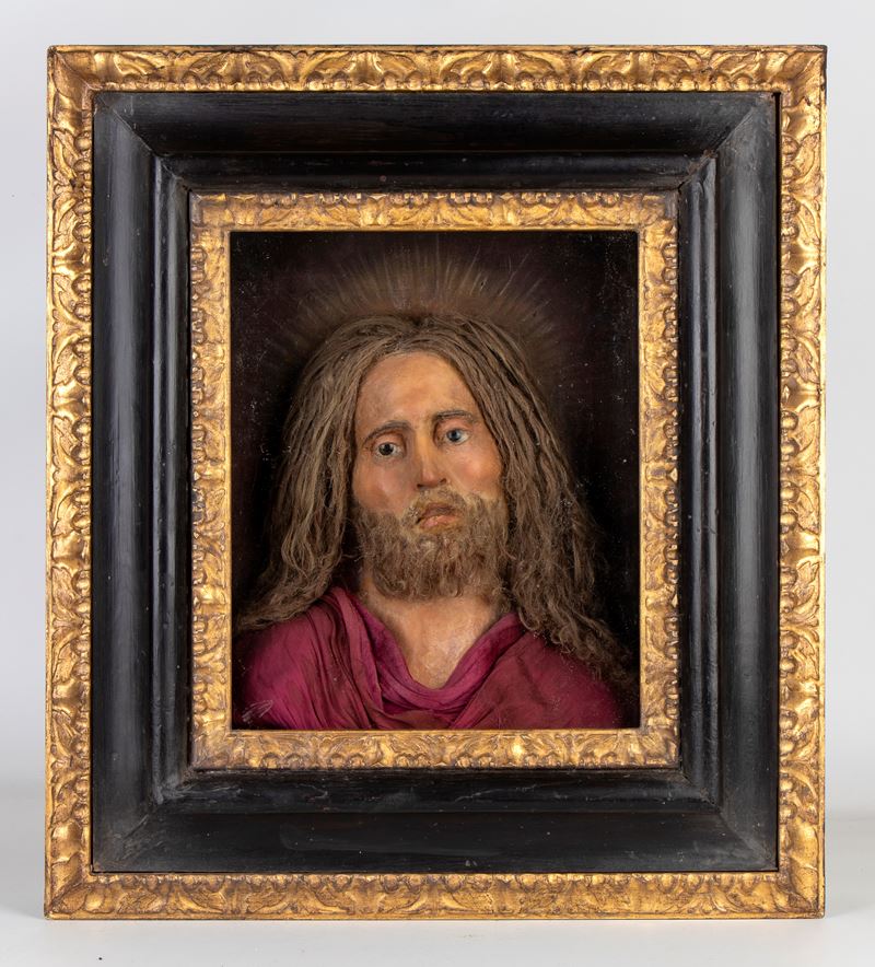 Ceroplastica napoletana, Gesù Cristo (altorilievo in cera policroma)
