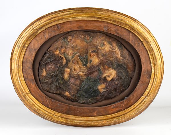 Ceroplastic depicting the Nativity