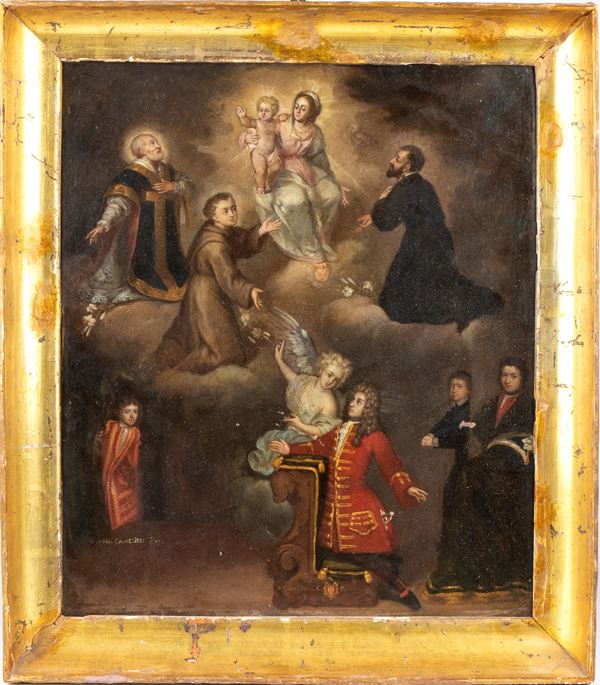 Ex-voto with the patron and Saints