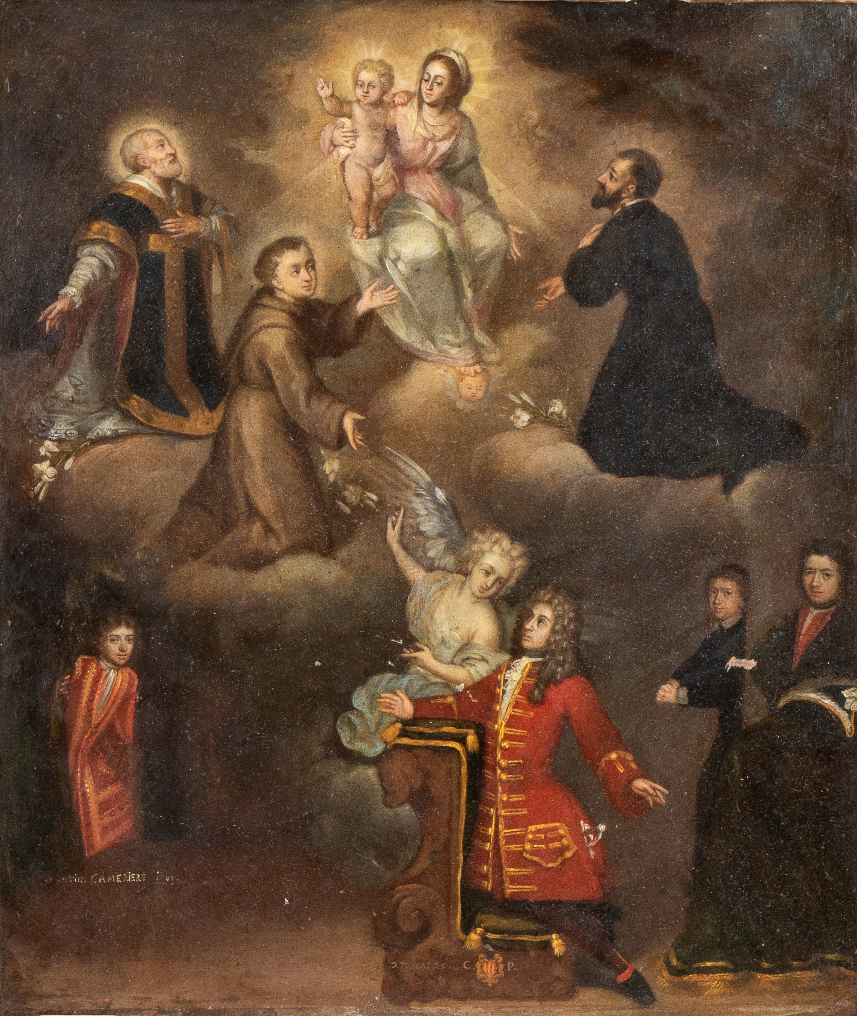 Ex-voto con Santi e committente