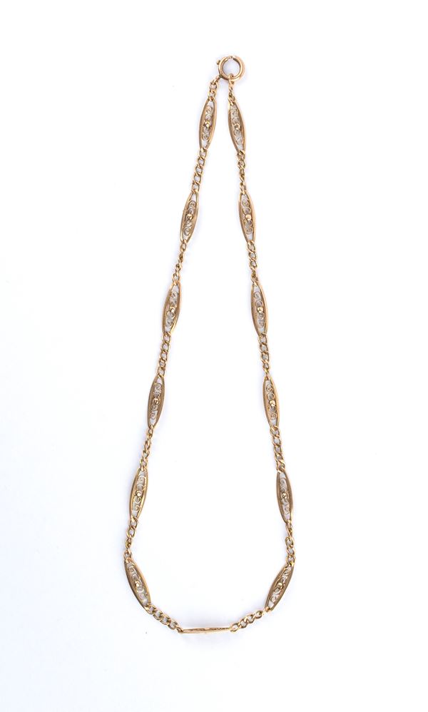 Catena per orologio in oro