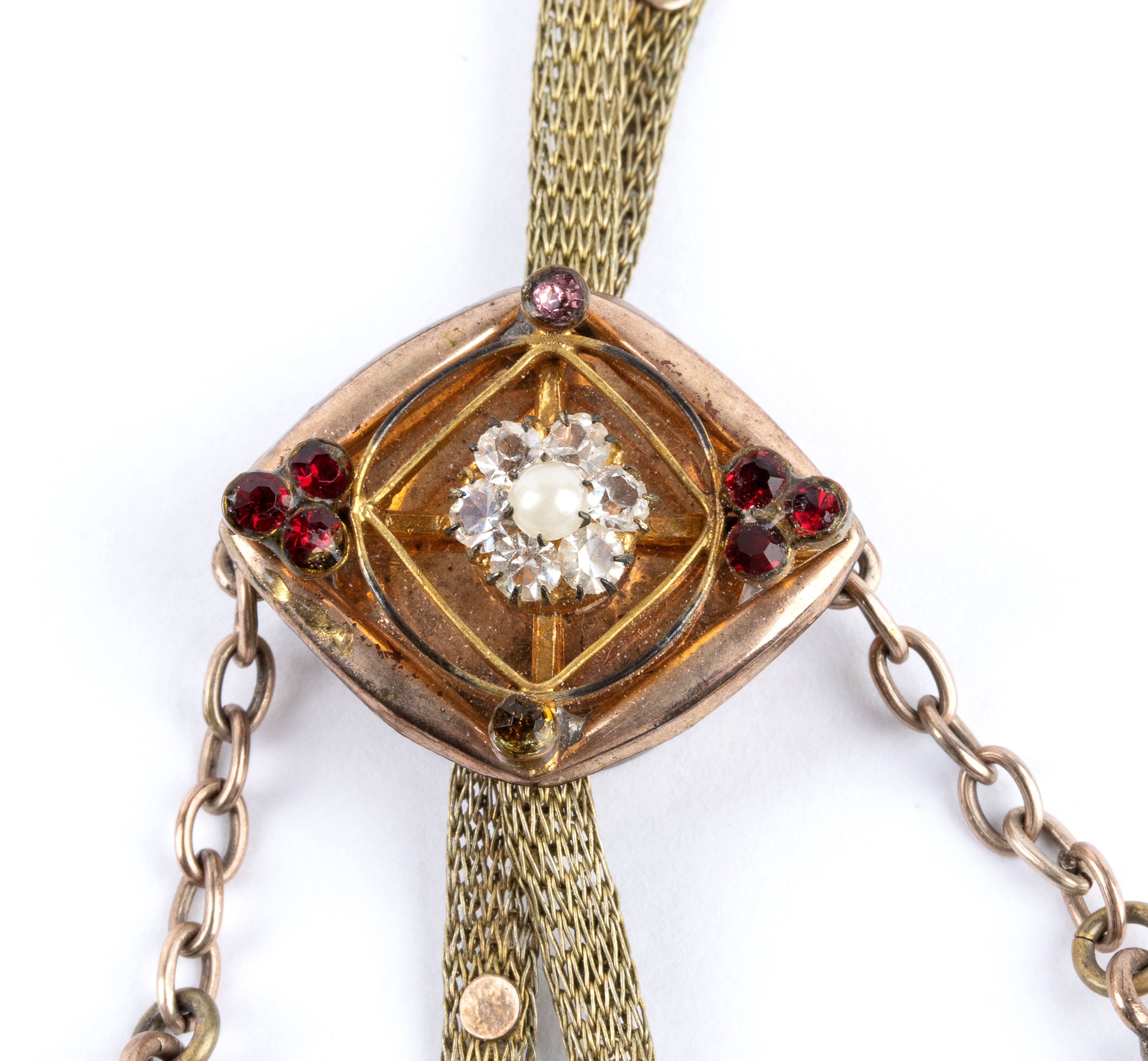Catena per orologio da tasca in oro, fine XIX - inizio XX secolo