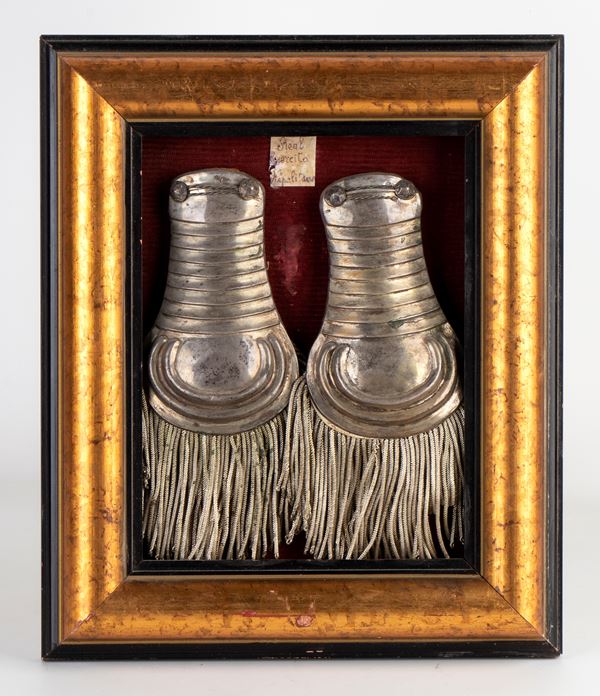 Italian solid silver officer's epaulettes