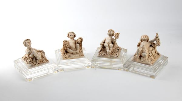 Herr L. Weininger - Gruppo di sculture austriache raffiguranti le quattro stagioni