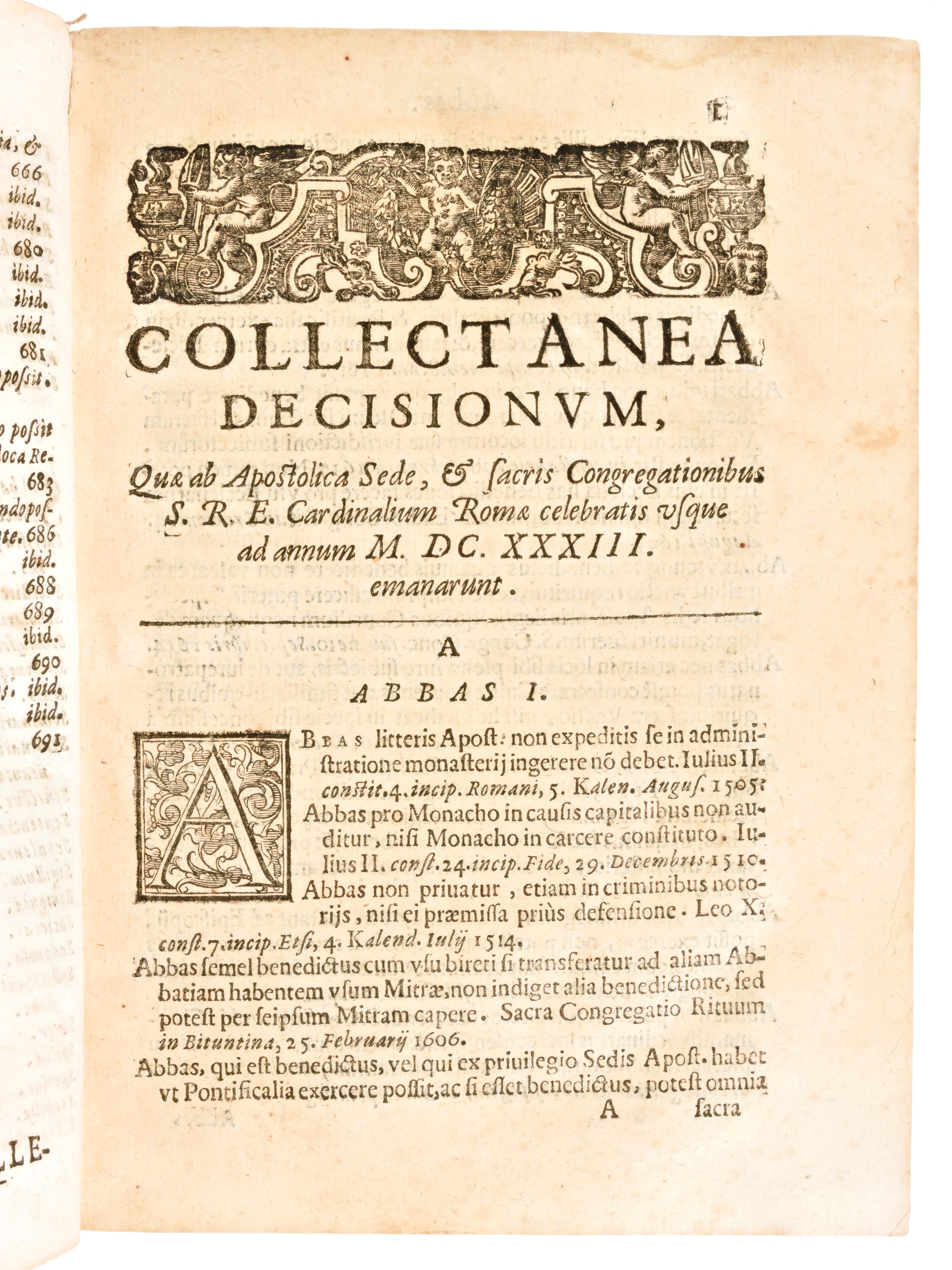 [diritto Canonico] Barbosa, Agostinho : Collectanea Bullarij, Aliarumue Summorum Pontificum Const...