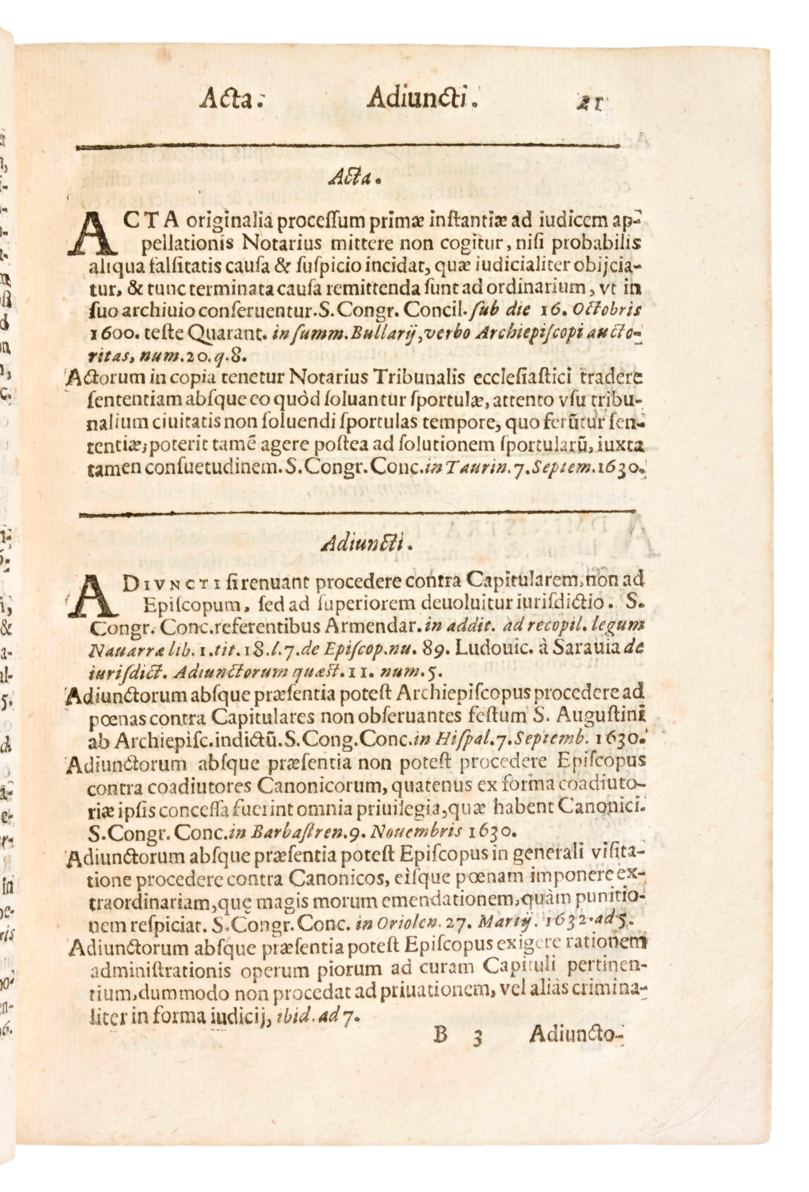 [diritto Canonico] Barbosa, Agostinho : Collectanea Bullarij, Aliarumue Summorum Pontificum Const...