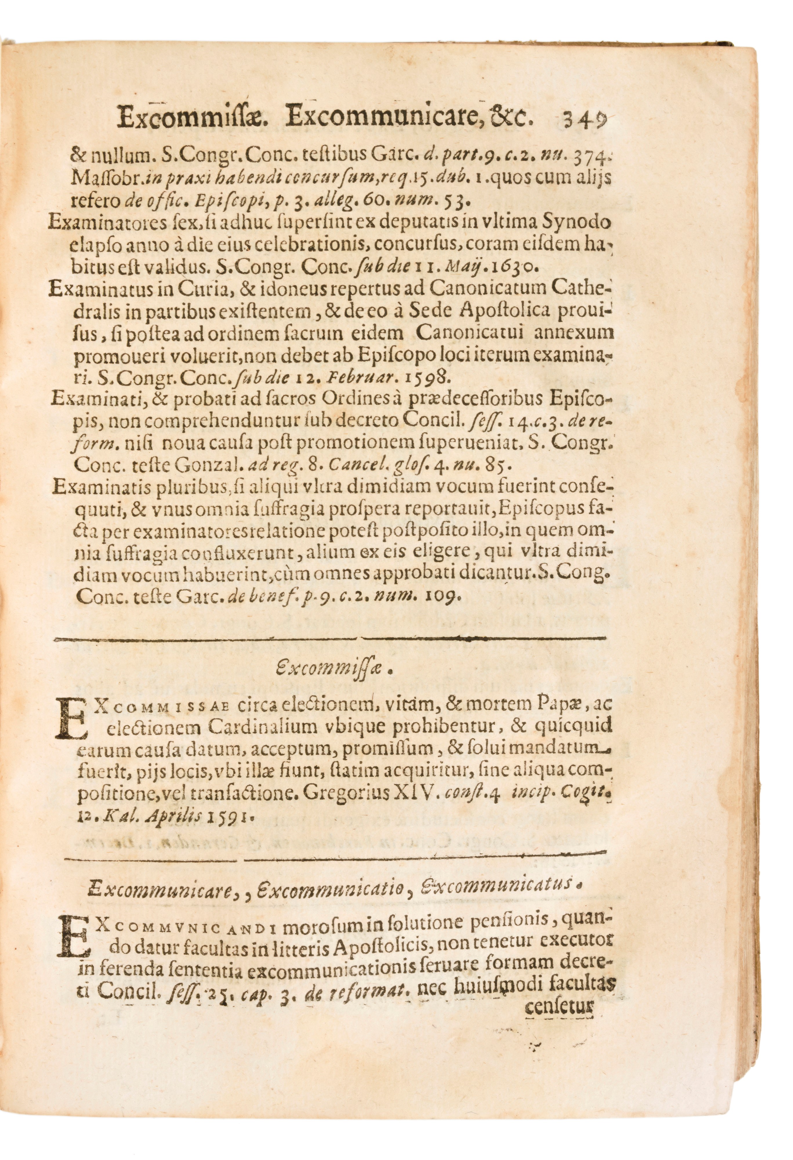 [diritto Canonico] Barbosa, Agostinho : Collectanea Bullarij, Aliarumue Summorum Pontificum Const...