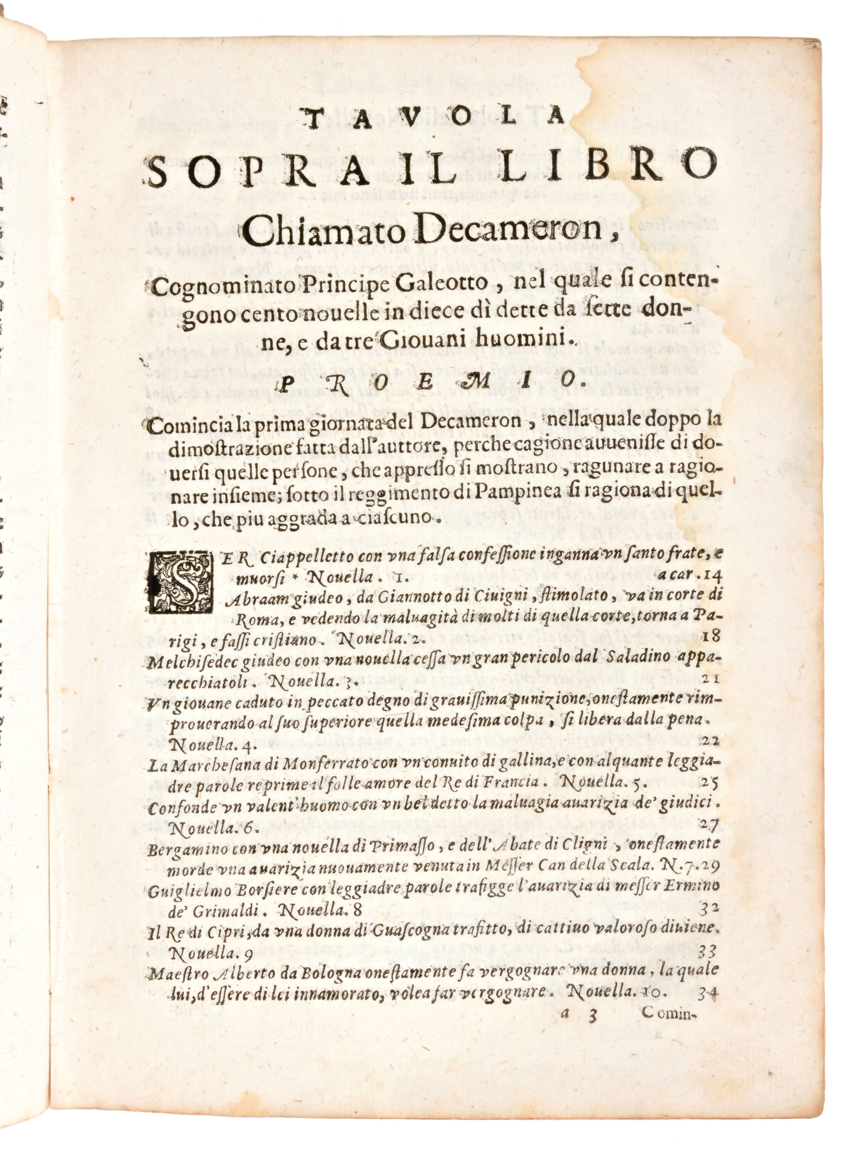 Boccaccio, Giovanni : il Decameron... & alla Sua Vera Lezione Ridotta dal Cavalier Lionardo Salvi...