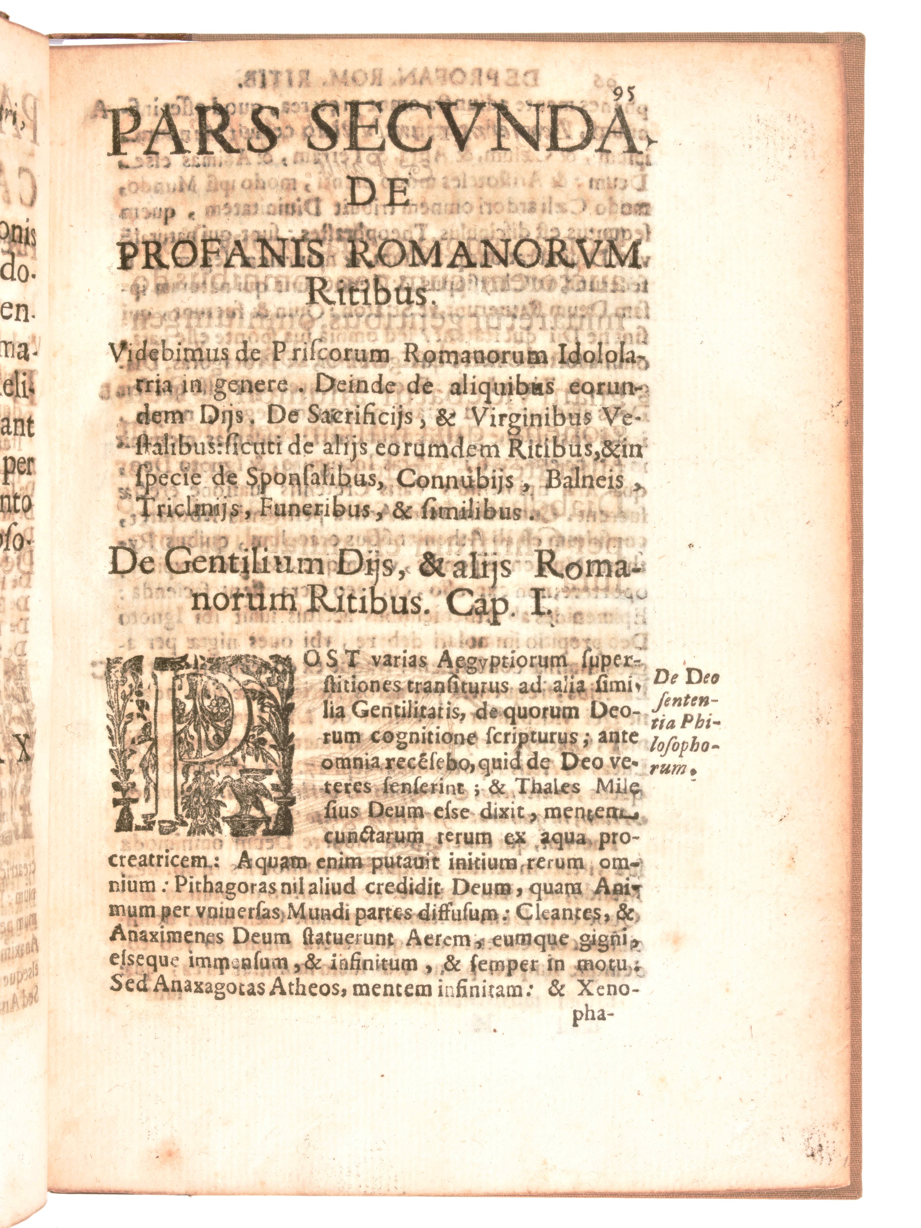 [Roma] Casalio, Giovanni Battista : De antiquis Romanorum ritibus. Auctore Ioanne Baptista Casali...