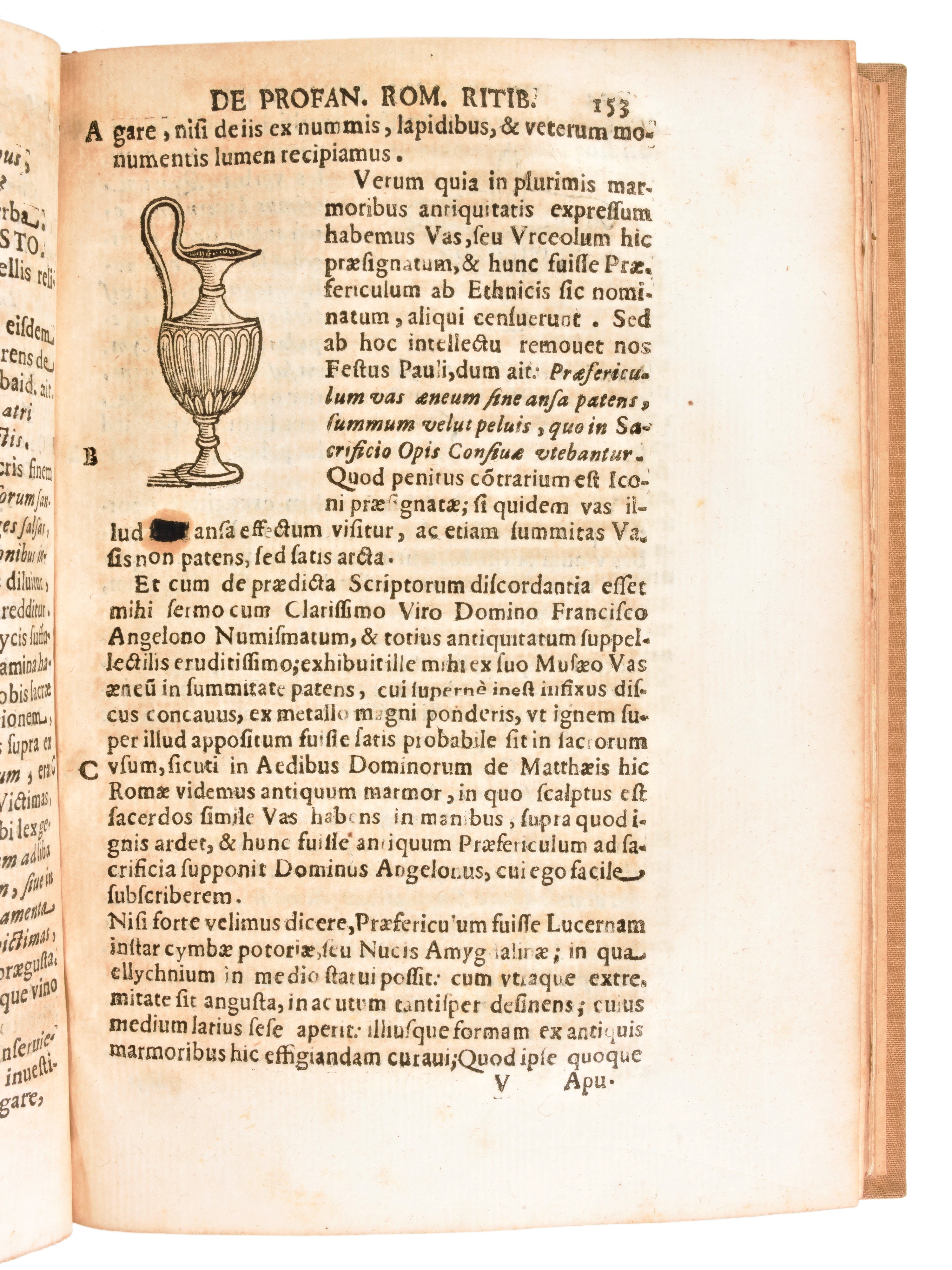 [roma] Casalio, Giovanni Battista : De Antiquis Romanorum Ritibus. Auctore Ioanne Baptista Casali...