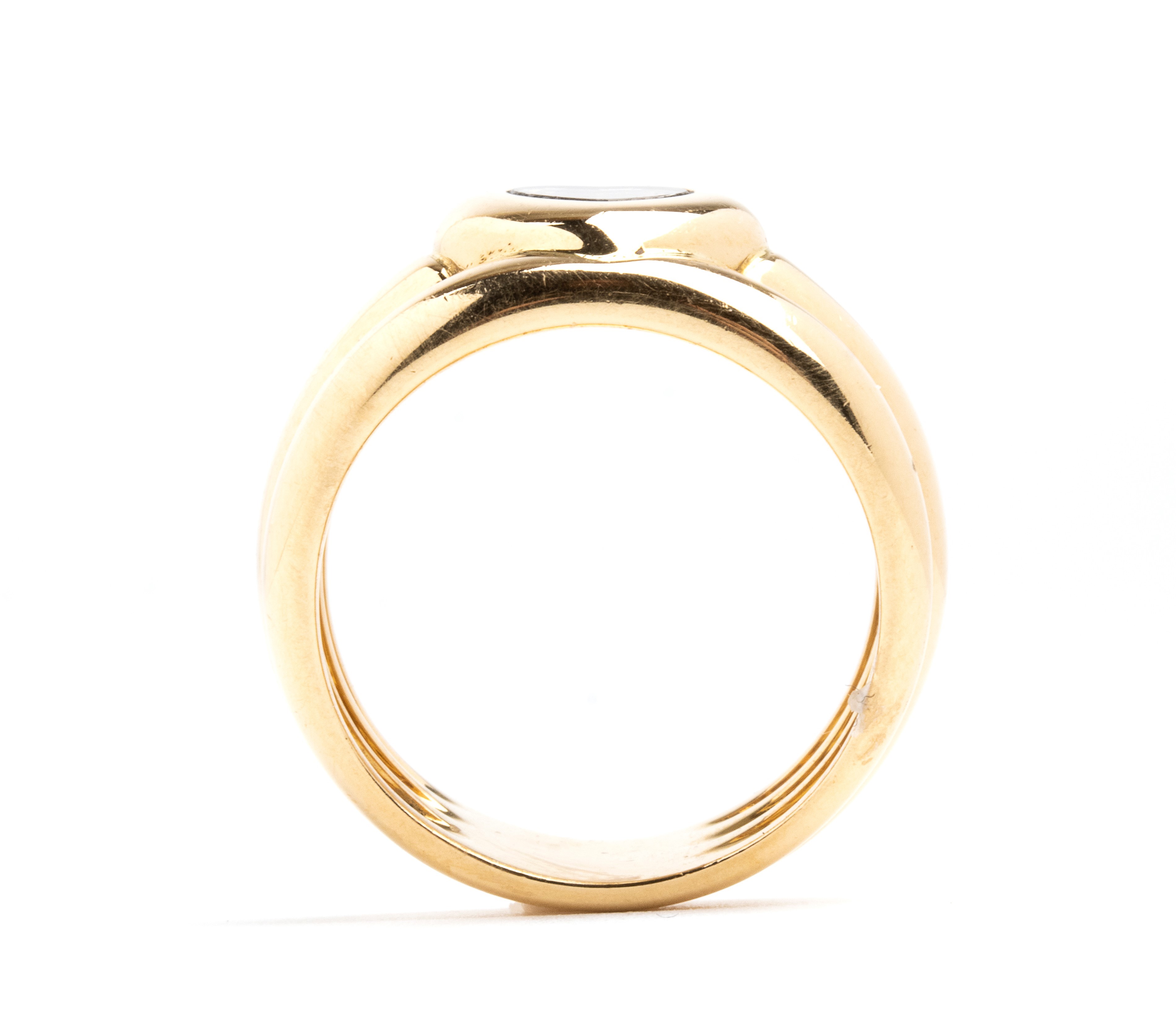 Collezione Happy Diamond: anello in oro con diamante