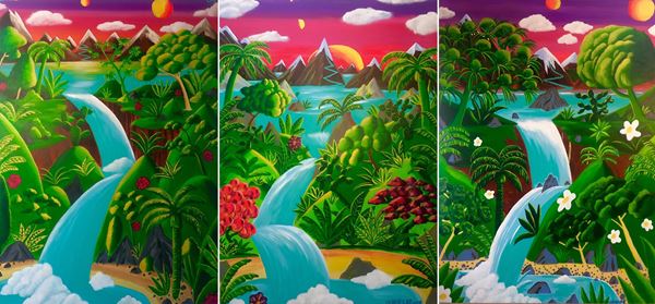 ALVARO IZQUIERDO - Untitled. Triptych