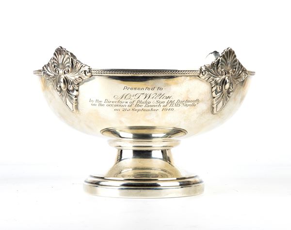 WALKER &amp; HALL - English sterling silver presentation cup 