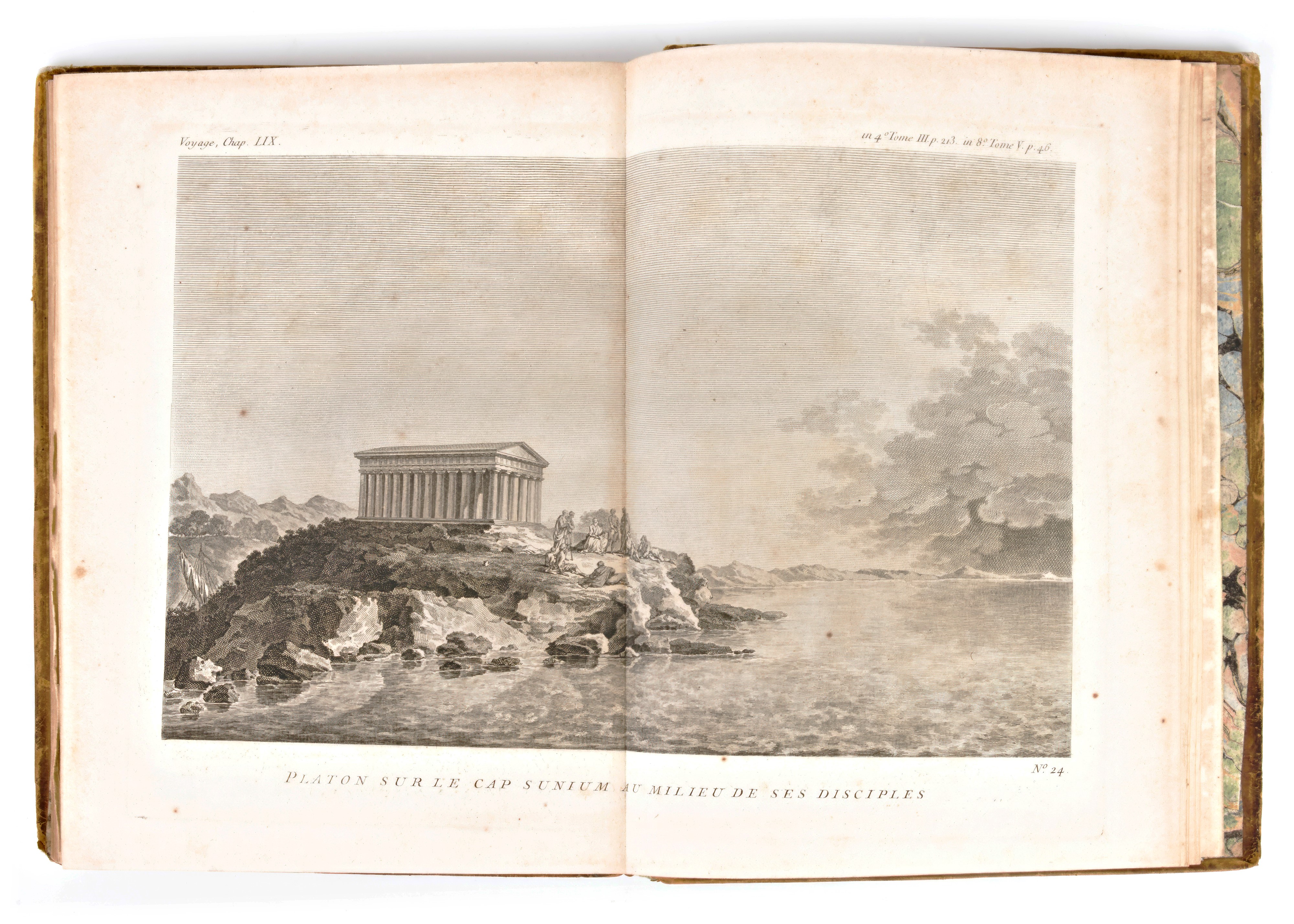 [atlante Antica Grecia] Barthélemy, Jean Jacques : Recueil De Cartes Géographiques Plans, Vues Et...