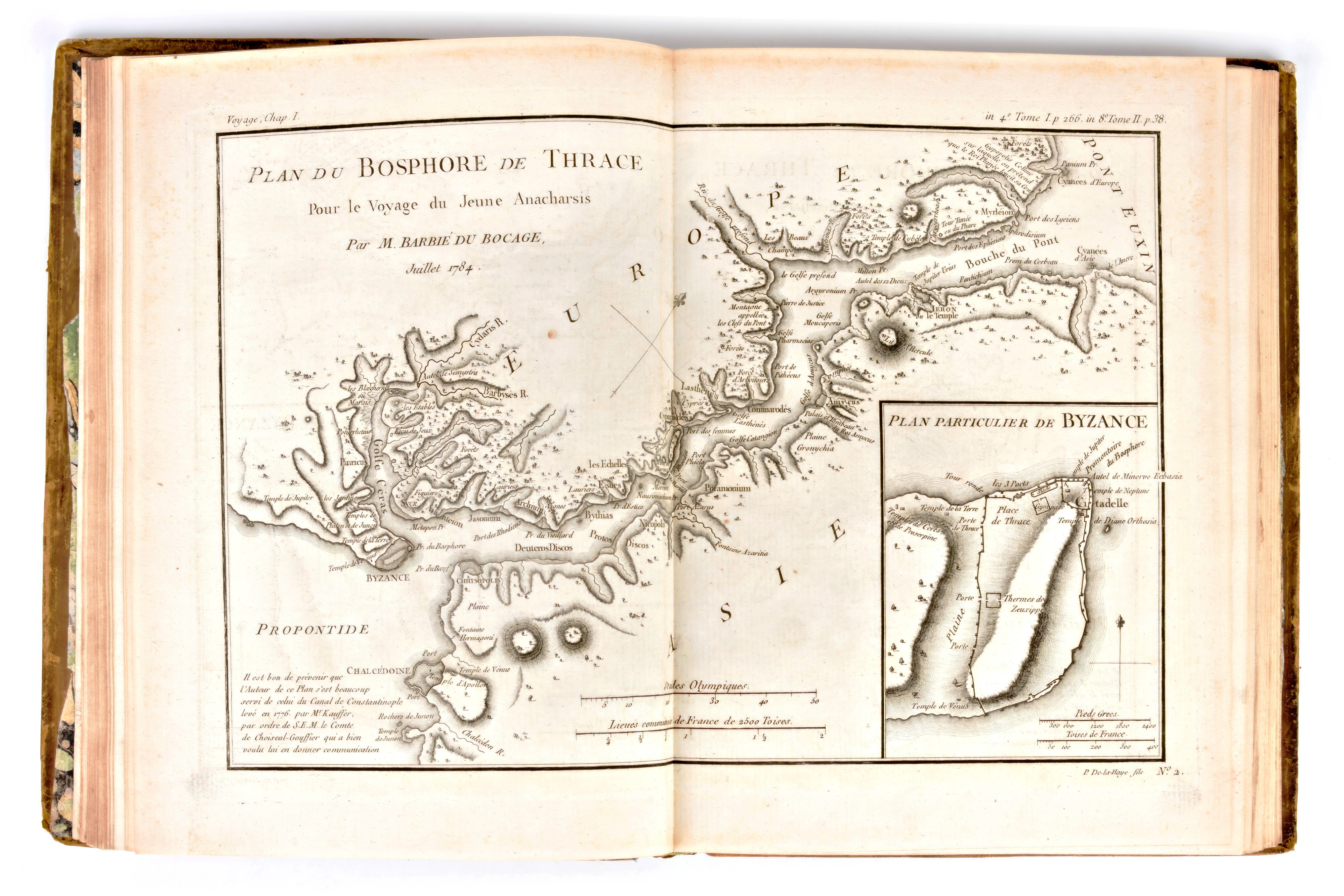 [atlante Antica Grecia] Barthélemy, Jean Jacques : Recueil De Cartes Géographiques Plans, Vues Et...