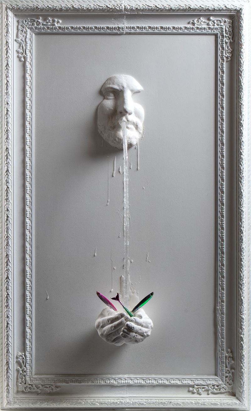 Gennaro Maugeri - Fontana con Pesci