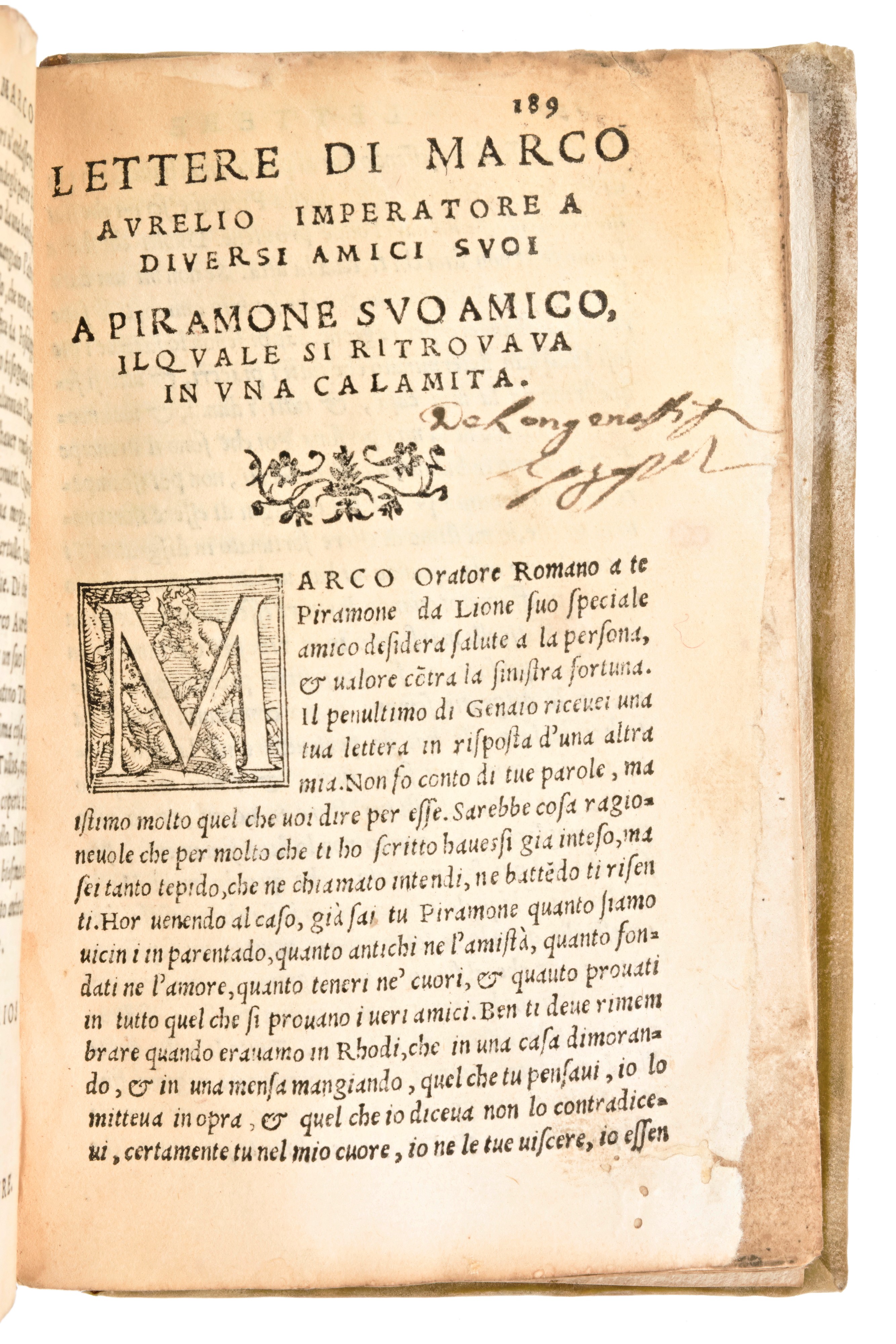 [Roma] de Guevara, Antonio : Vita gesti costumi, discorsi, et lettere di Marco Aurelio imperatore...