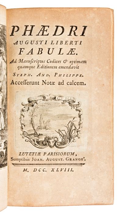 [favola/morale] Phaedrus : Phaedri Augusti Liberti Fabulae.. & Flavi Ariani Fabularum Aesopiarump...