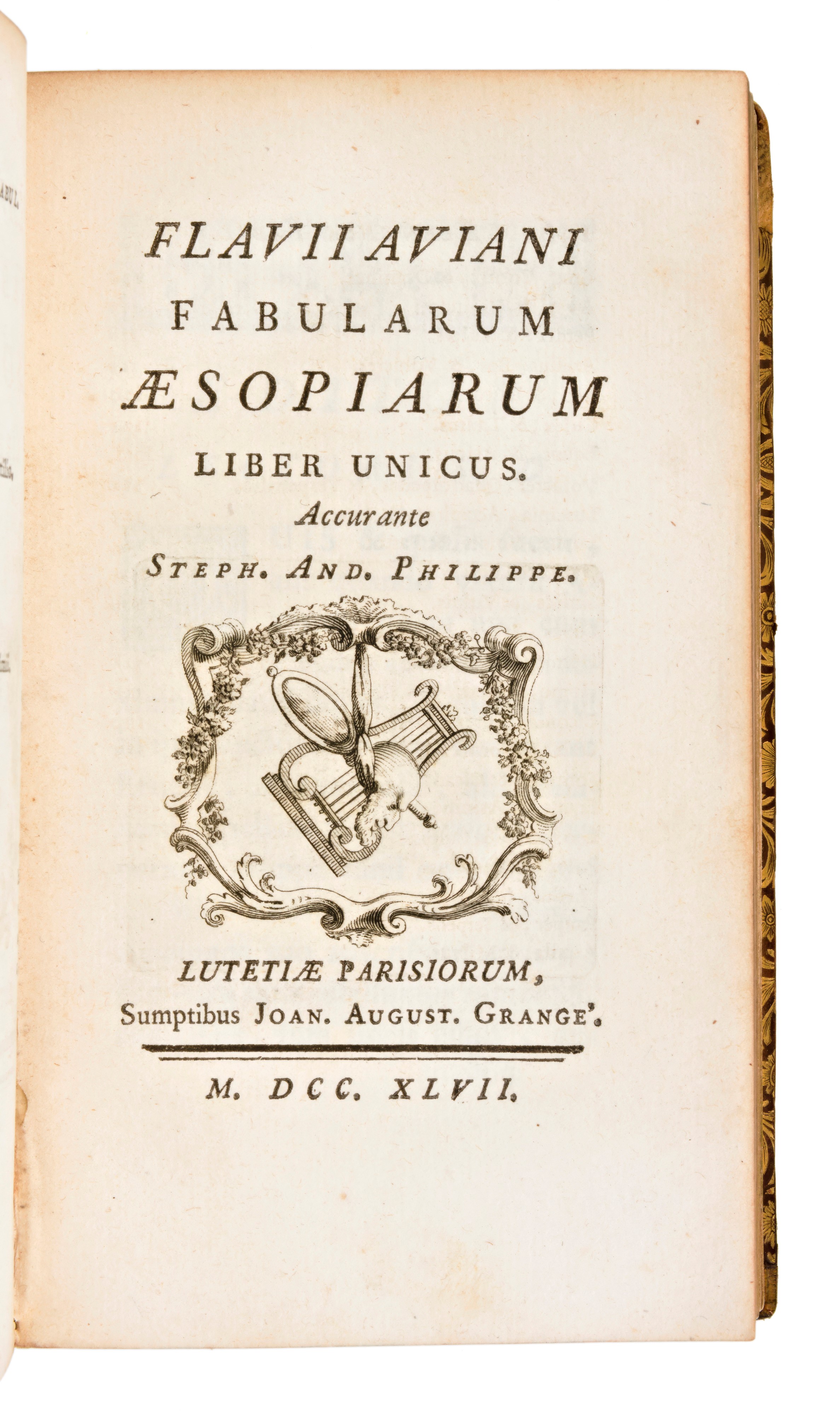 [favola/morale] Phaedrus : Phaedri Augusti Liberti Fabulae.. & Flavi Ariani Fabularum Aesopiarump...