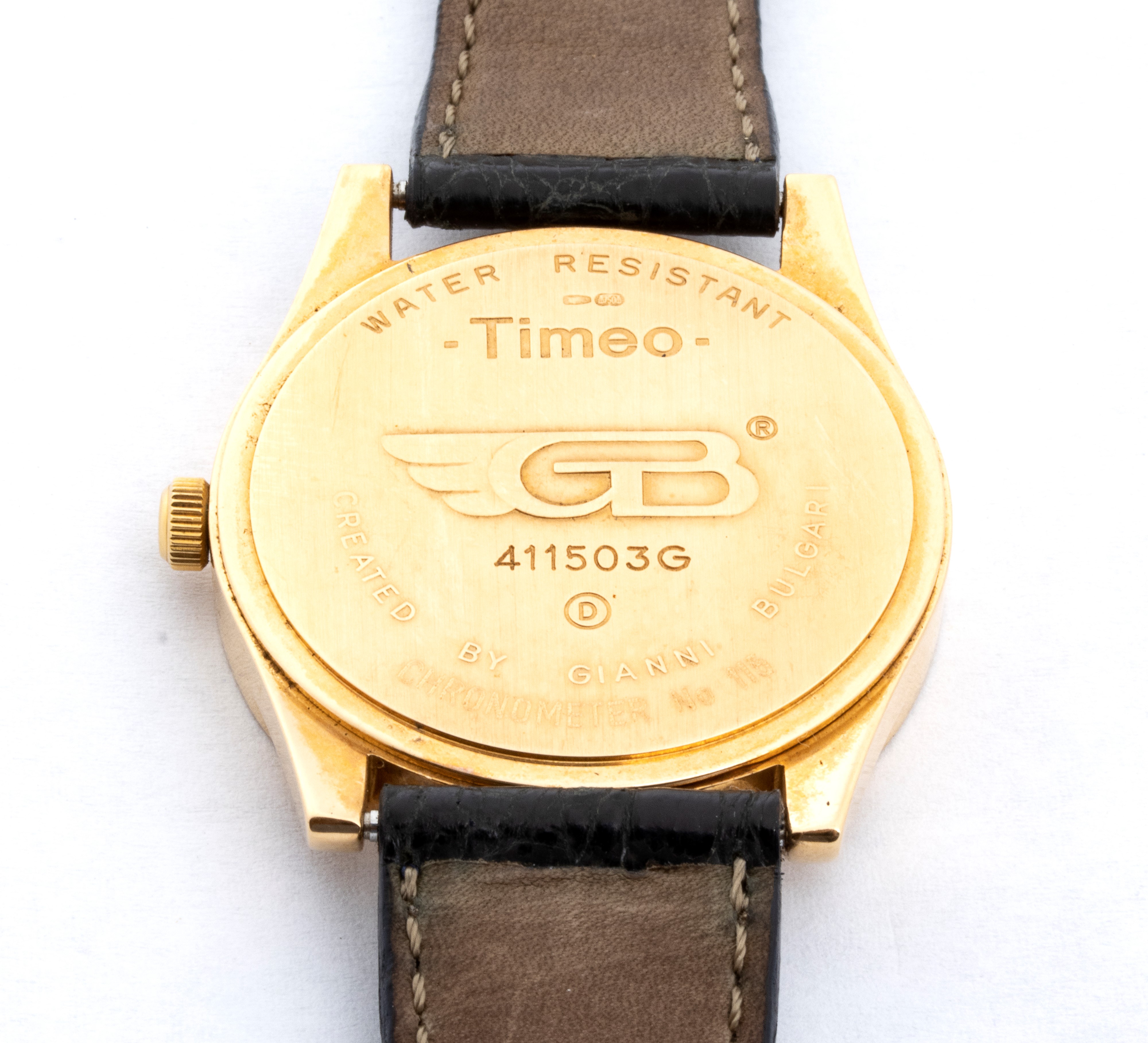 Gianni Bulgari - Orologio da polso “Timeo” in oro giallo 18k con movimento automatico