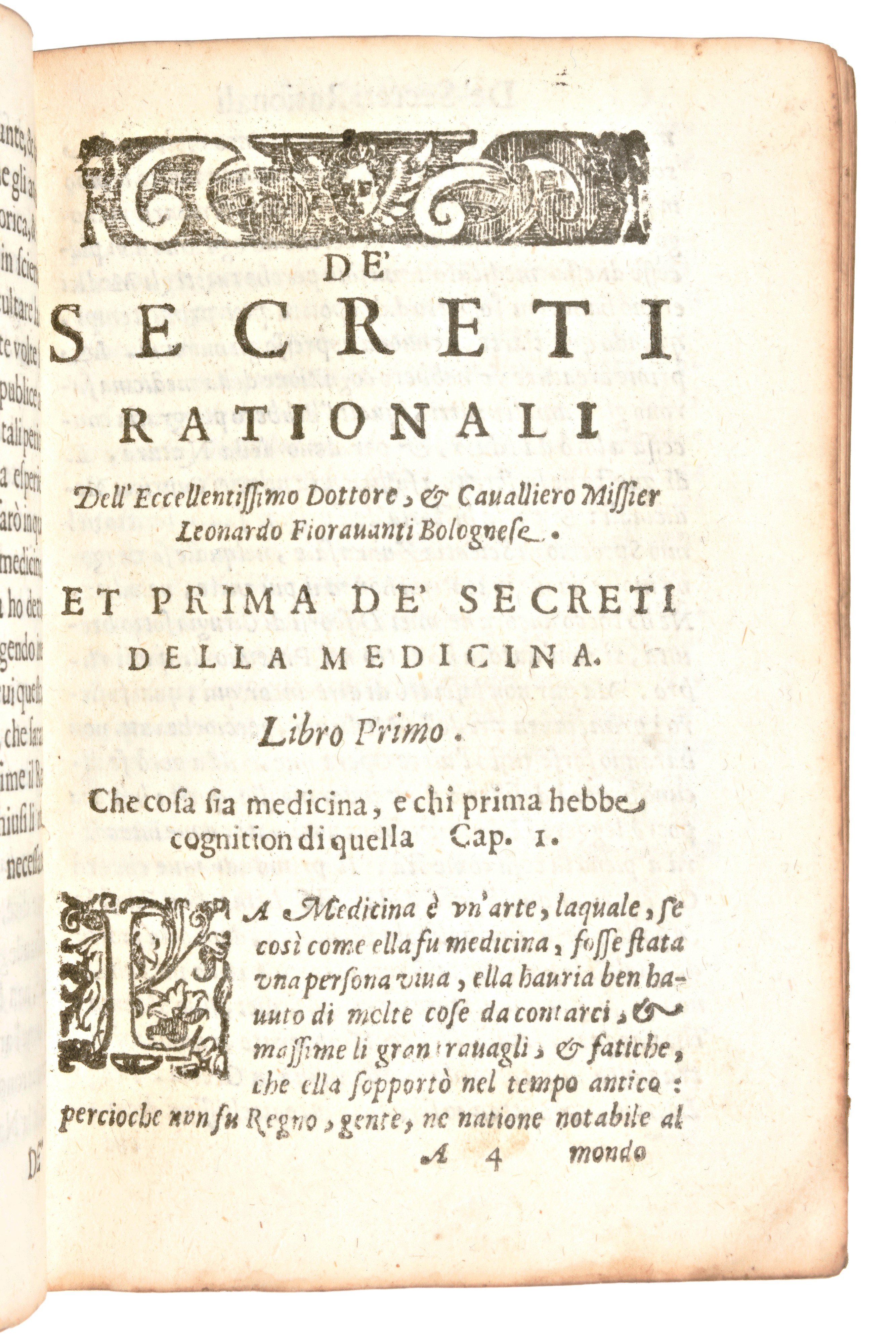 [medicina] Fioravanti, Leonardo : De' Secreti Rationali... Libri Cinque ... con la Tavola di Tutt...