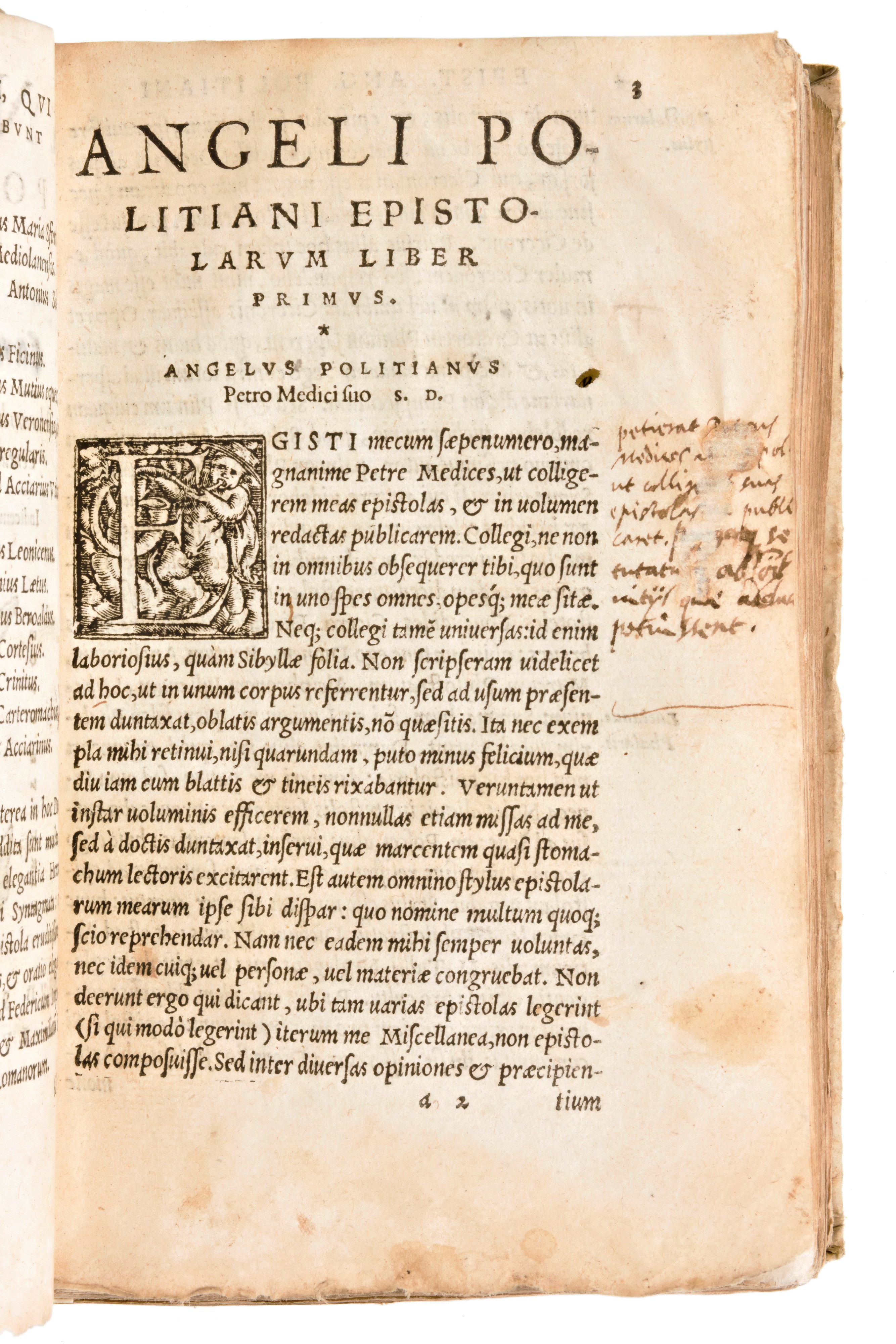[classici Greci/latini] Poliziano, Angelo : Angeli Politiani Operum. Epistolarum Libros XII. Ac M...