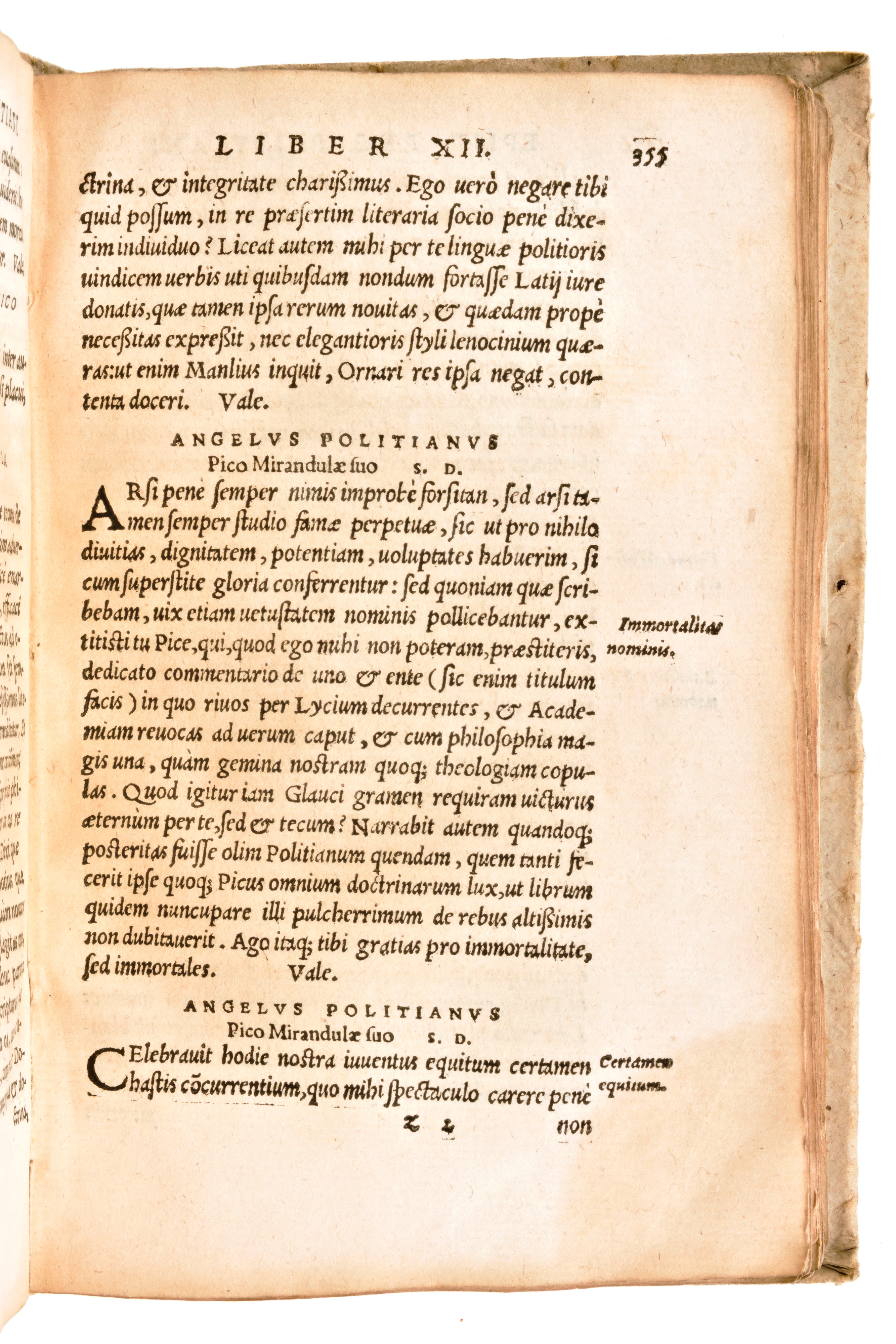 [classici Greci/latini] Poliziano, Angelo : Angeli Politiani Operum. Epistolarum Libros XII. Ac M...