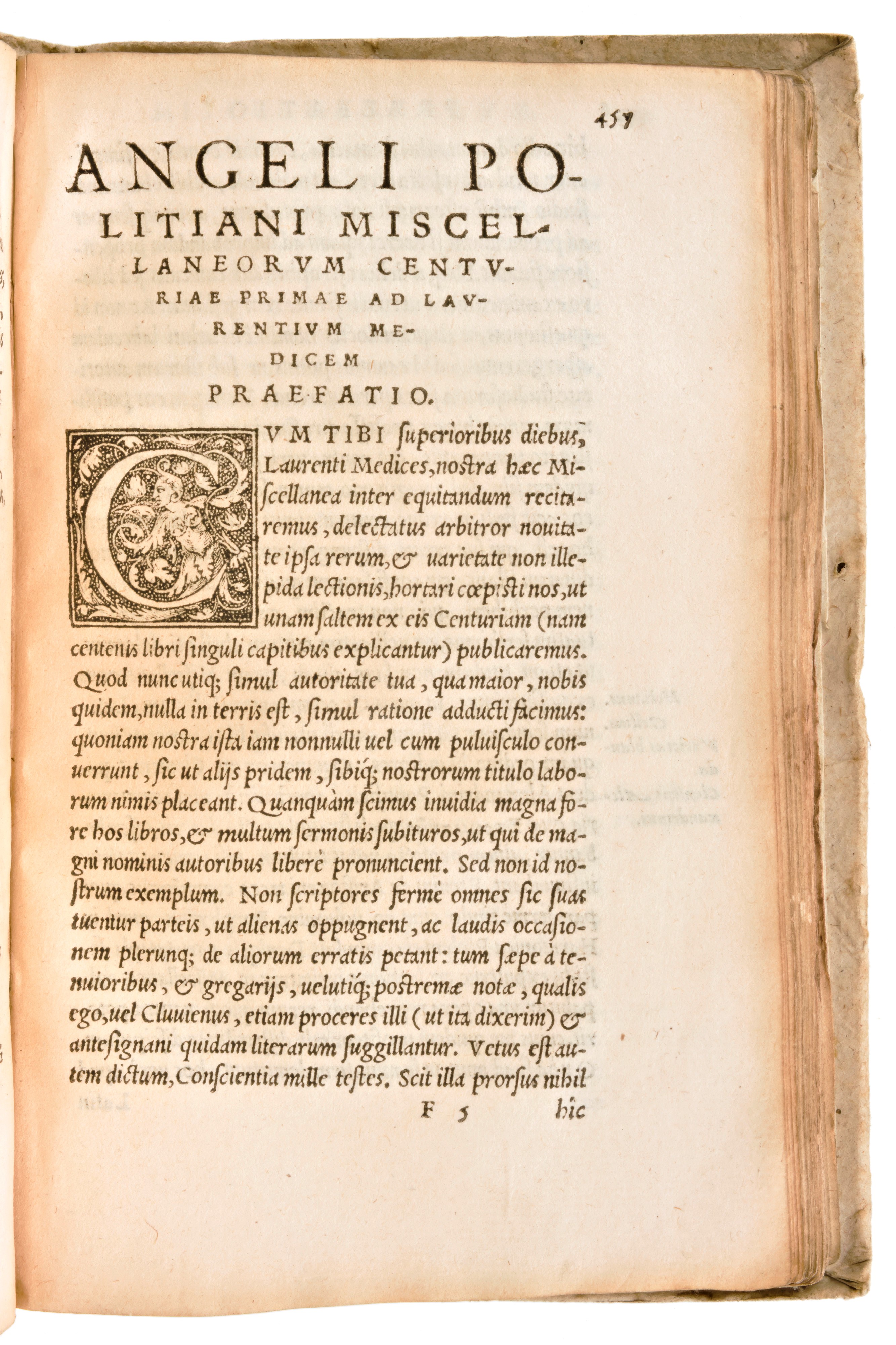 [classici Greci/latini] Poliziano, Angelo : Angeli Politiani Operum. Epistolarum Libros XII. Ac M...