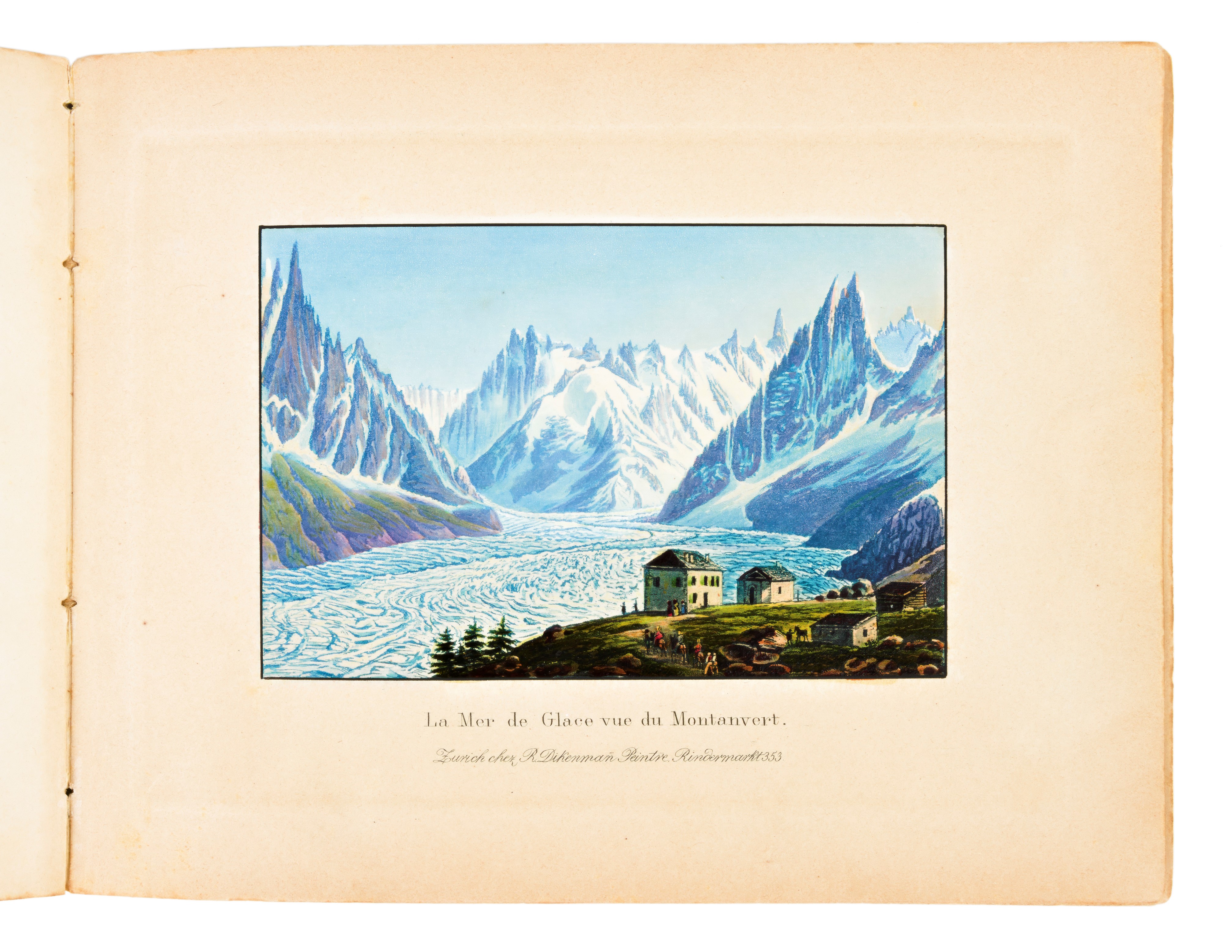 [album] Souvenir Du Lac De Genève Et Ses Environs. Zurich, R. Dikenmann Peintre. 13 Acquetinte [1...