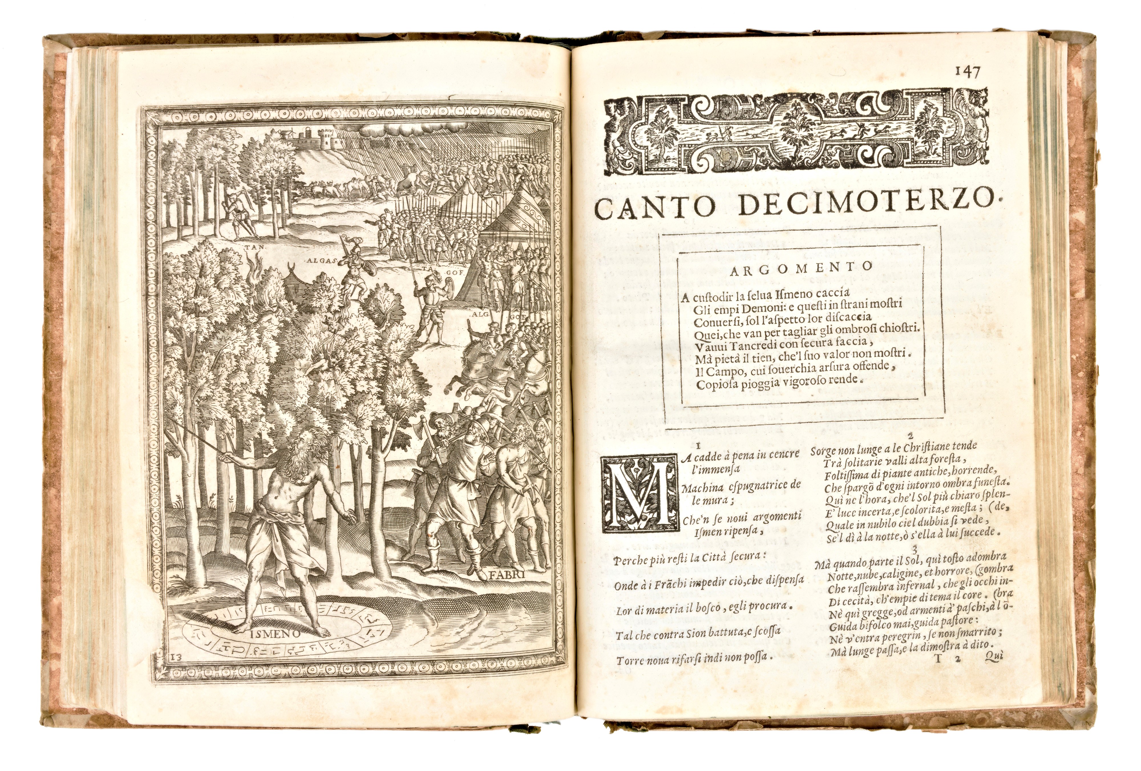 Tasso, Torquato : la Gerusalemme Liberata... Adornata con Bellissime Figure a Ciascun Canto. in V...