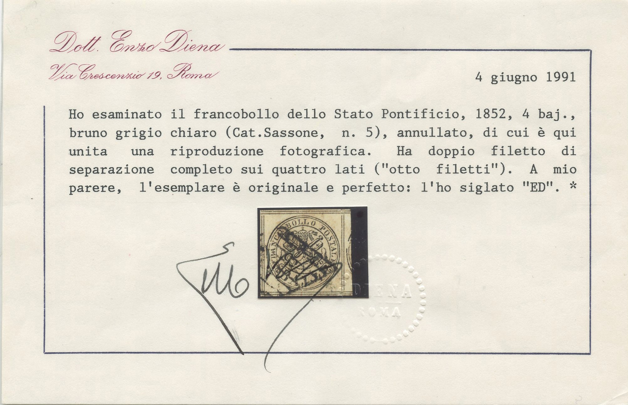Pontificio - 4 Baj. Otto Filetti