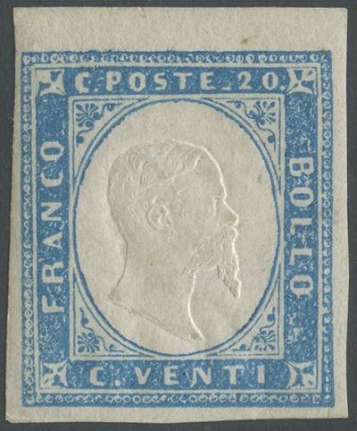 Sardegna - 20 Cent. Celeste N.15f Nuovo con Gomma