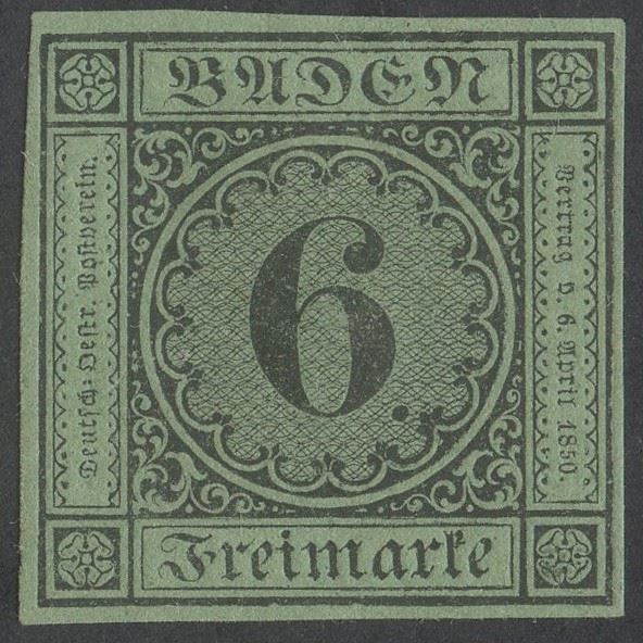 Germania/Antichi stati - Baden 6k. nuovo