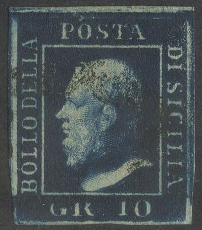 Sicilia, 10 grammi Indaco, 1859