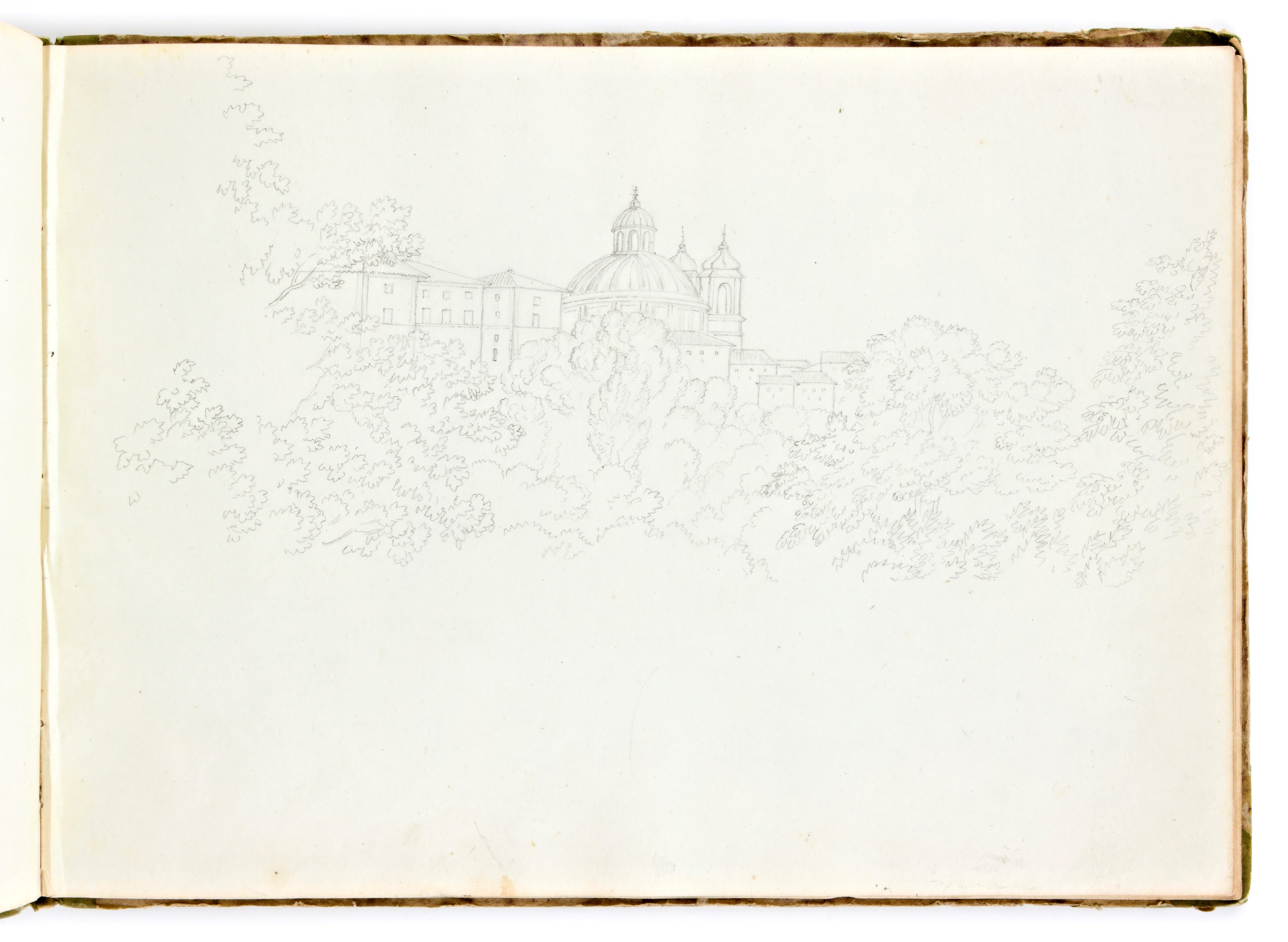 Album di disegni inglesi del XIX sec. Vedute Paesaggi Boschi Montagna