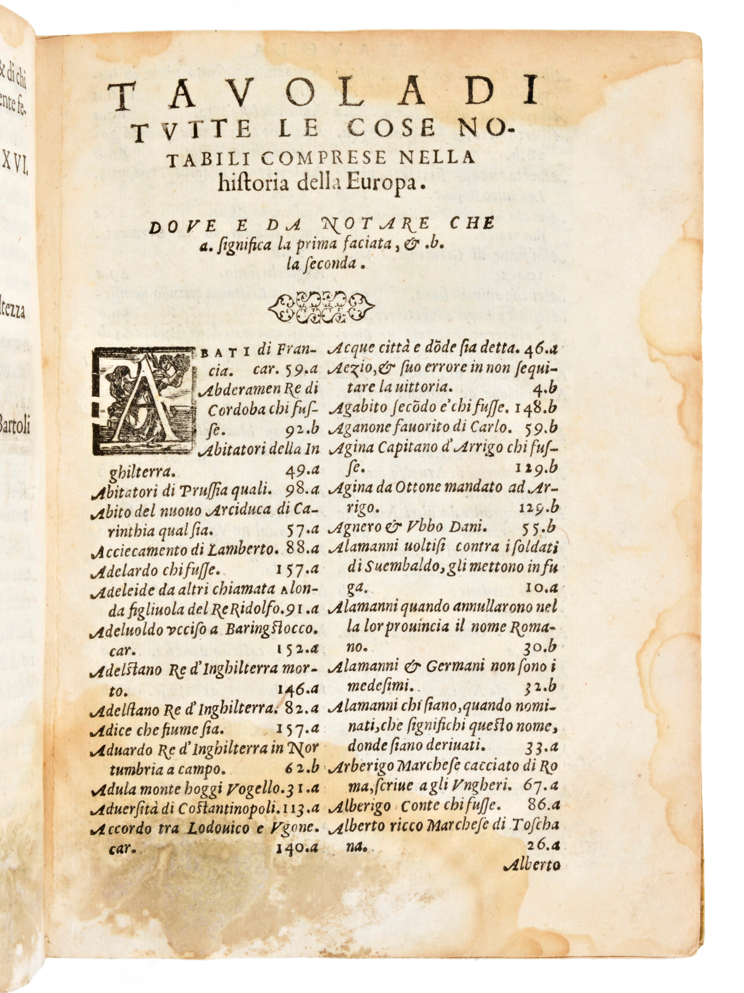 [storia] Giambullari, Pierfrancesco : Historia Delll'europa. in Venezia, Francesco Senese 1566