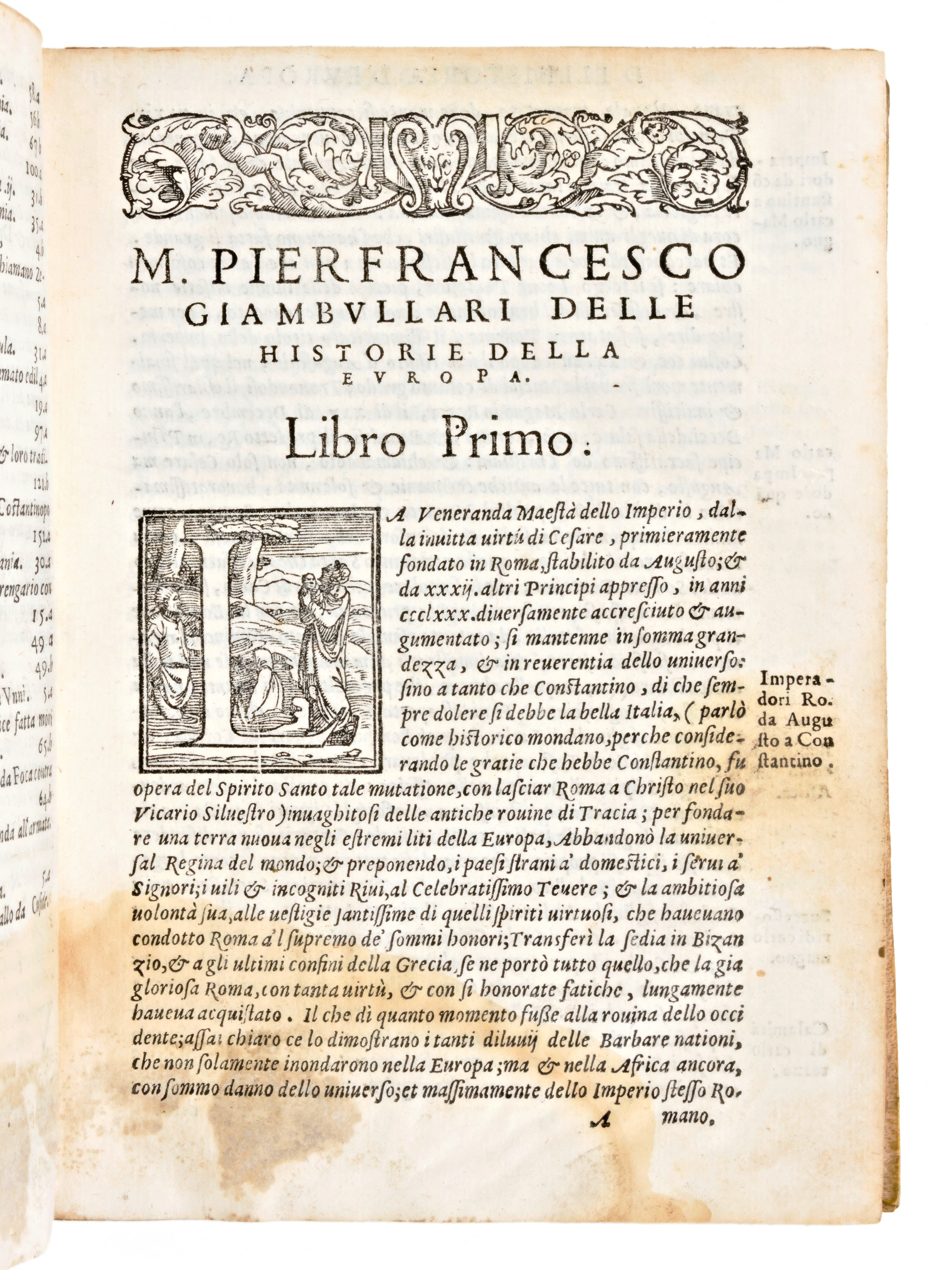 [storia] Giambullari, Pierfrancesco : Historia Delll'europa. in Venezia, Francesco Senese 1566